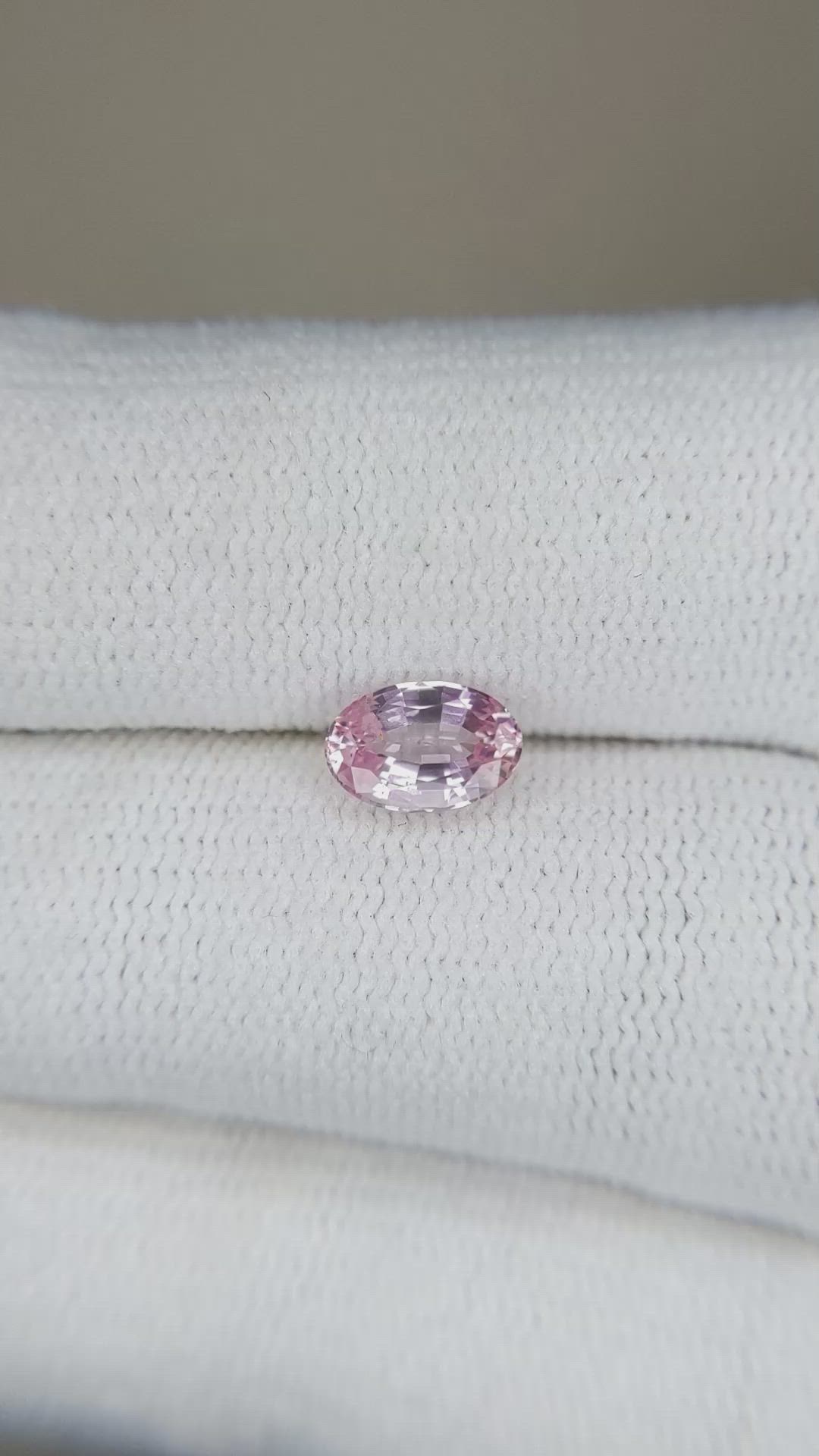 1.02 Ct. Pink Sapphire from Ceylon (Sri Lanka) Size Video