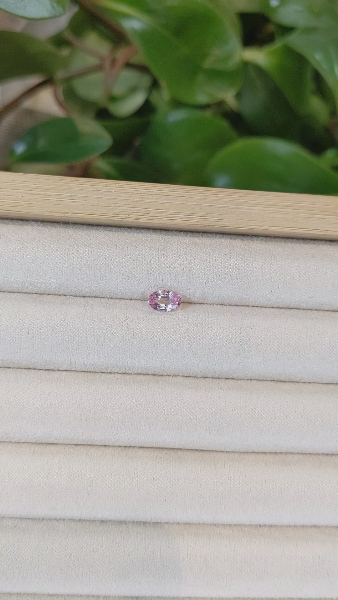 1.02 Ct. Pink Sapphire from Ceylon (Sri Lanka) Size Video