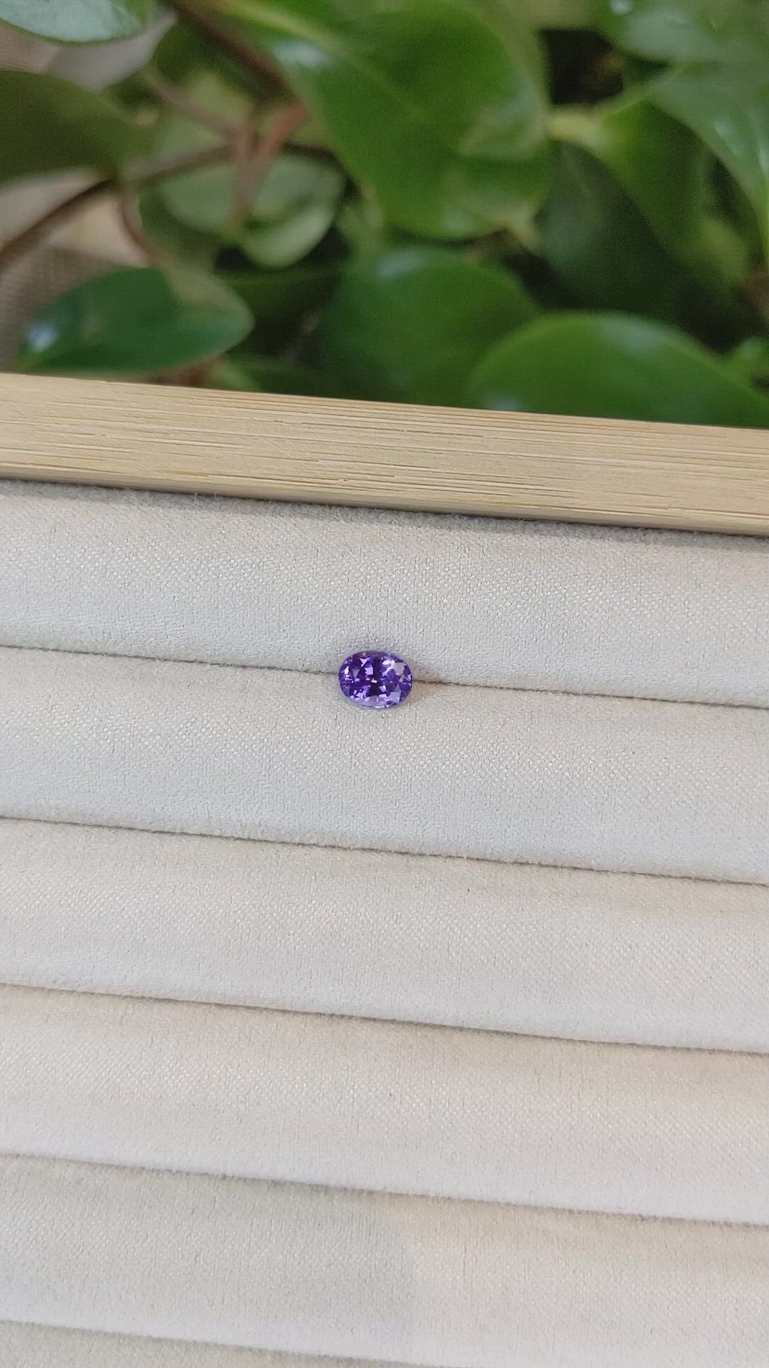 1.25 Ct. Purple Sapphire from Ceylon (Sri Lanka) Size Video