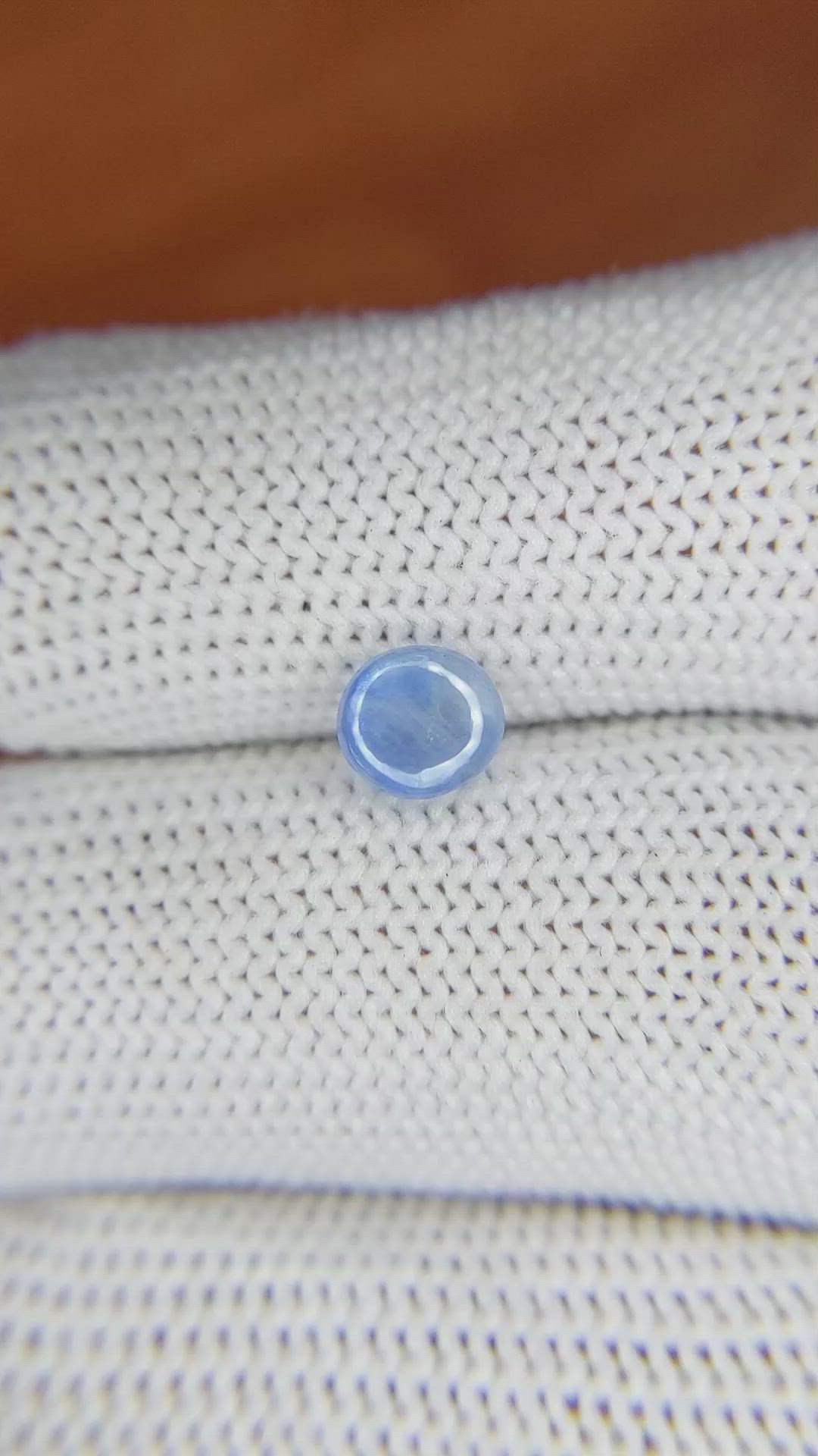 1.33 Ct. Blue Star Sapphire from Ceylon (Sri Lanka) Size Video