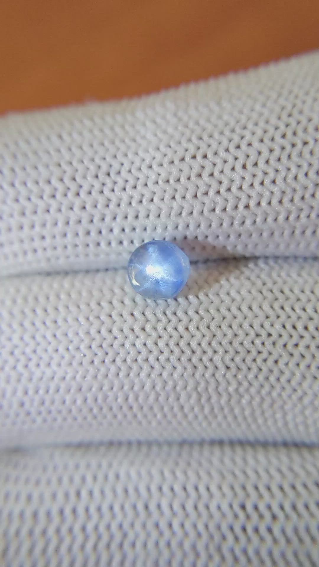 1.33 Ct. Blue Star Sapphire from Ceylon (Sri Lanka) Size Video
