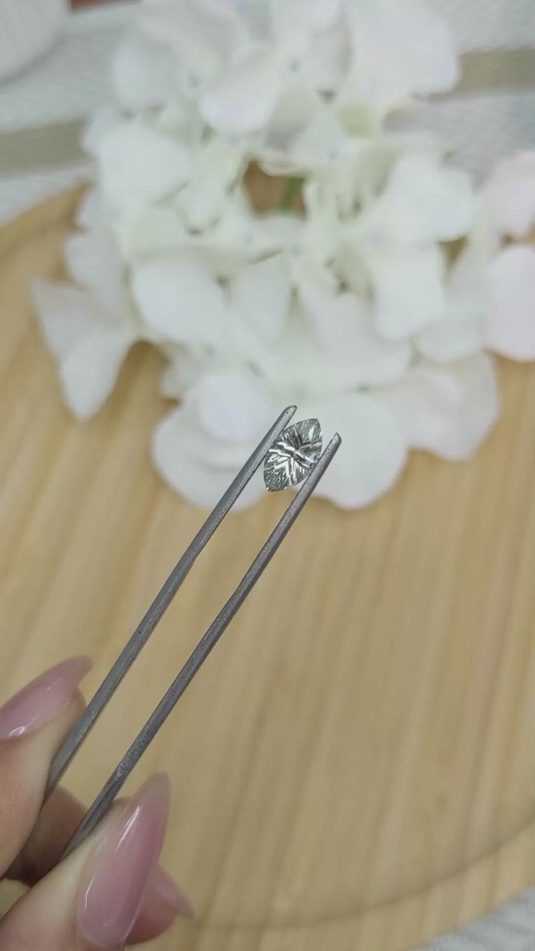 1.24 Ct. Green Sapphire from Madagascar Size Video