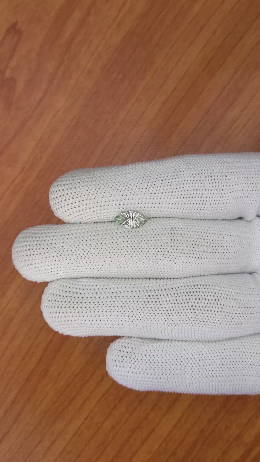 1.24 Ct. Green Sapphire from Madagascar Size Video