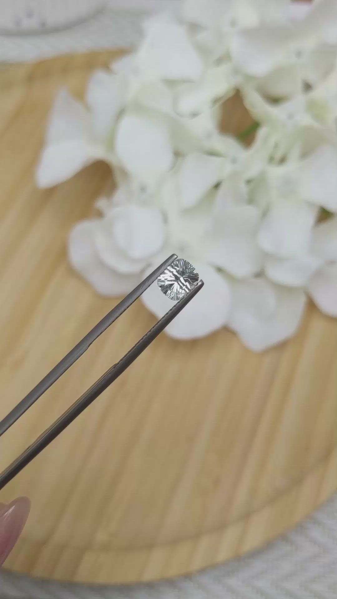 1.19 Ct. Green Sapphire from Madagascar Size Video