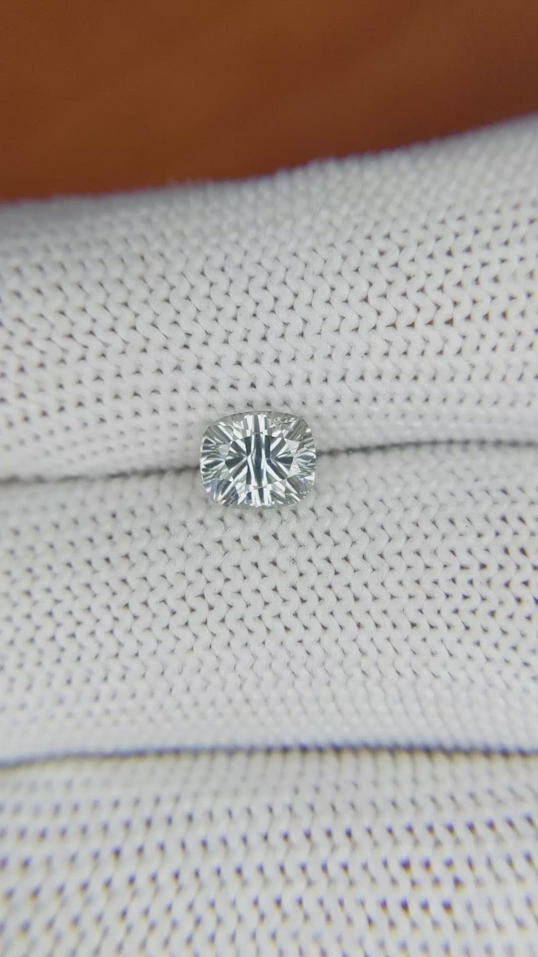 1.19 Ct. Green Sapphire from Madagascar Size Video