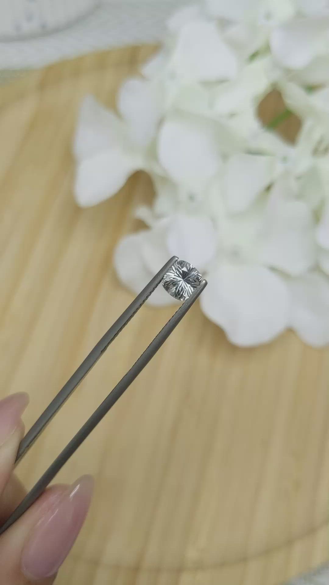 1.01 Ct. Grey Sapphire from Madagascar Size Video