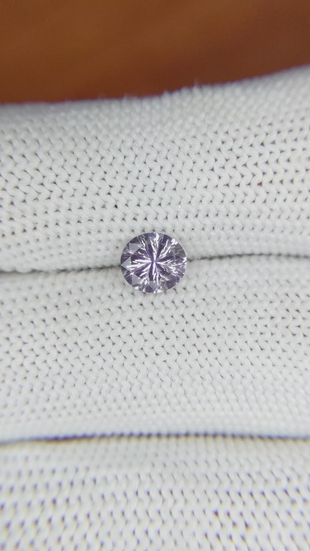 0.82 Ct. Purple Sapphire from Madagascar Size Video