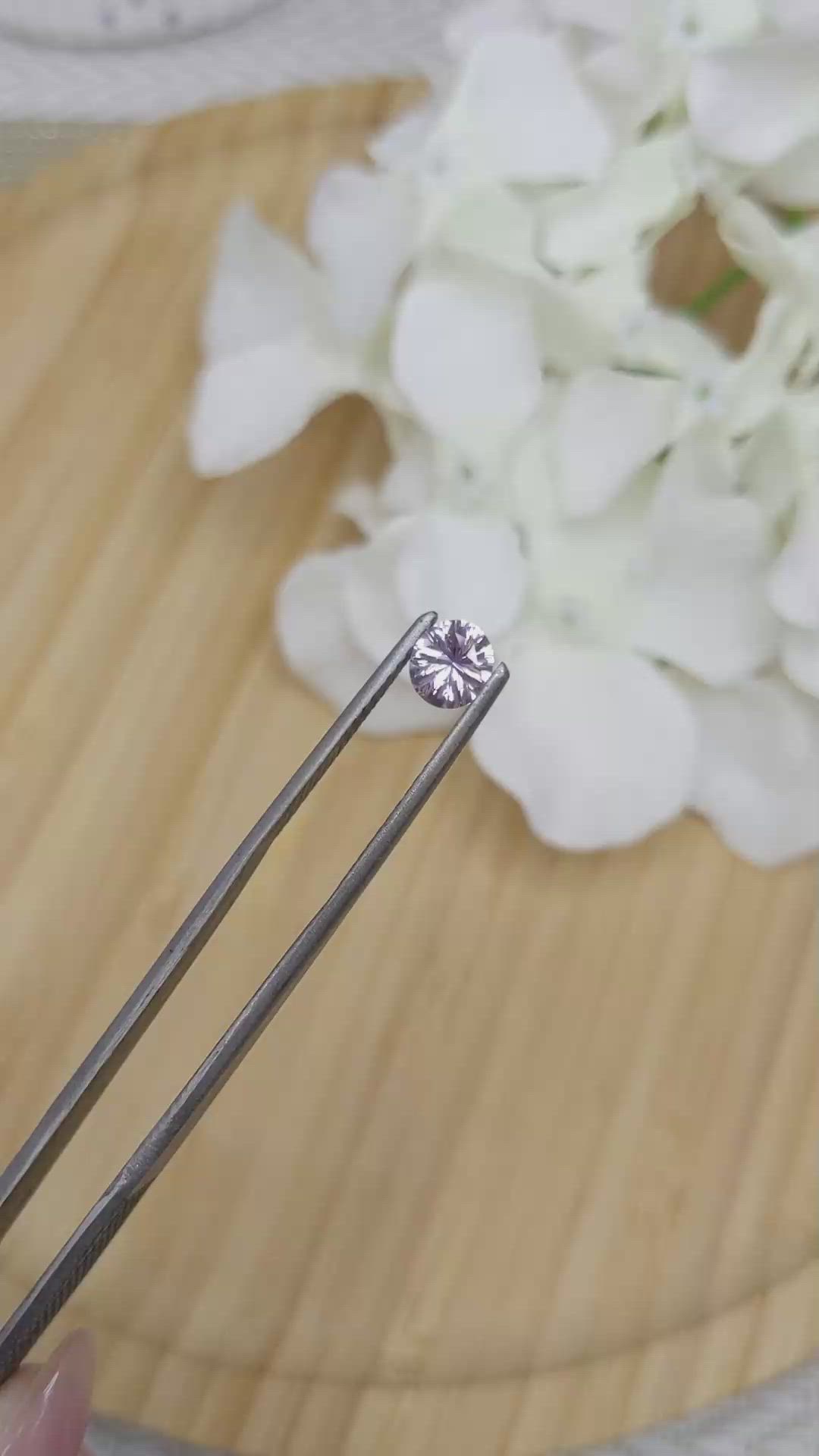 0.82 Ct. Purple Sapphire from Madagascar Size Video