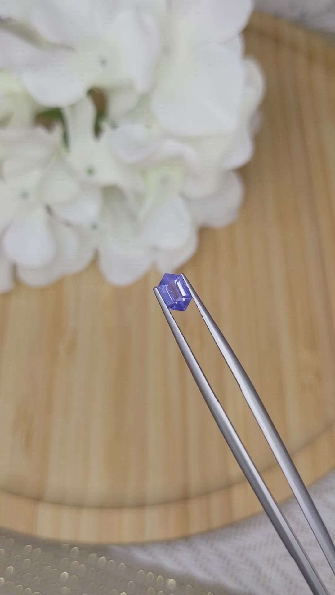 0.68 Ct. Violet Sapphire from Madagascar Size Video
