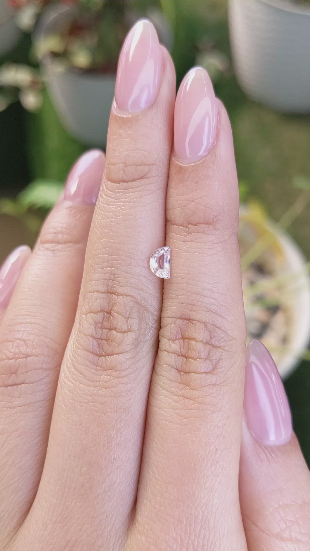 0.47 Ct. Peach Sapphire from Madagascar Size Video