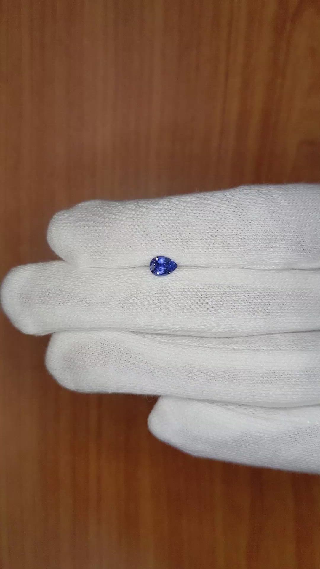 0.59 Ct. Blue Sapphire from Ceylon (Sri Lanka) Size Video