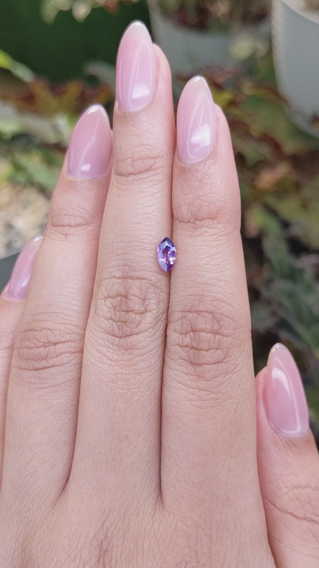0.54 Ct. Bi Color / Parti Sapphire from Madagascar Size Video
