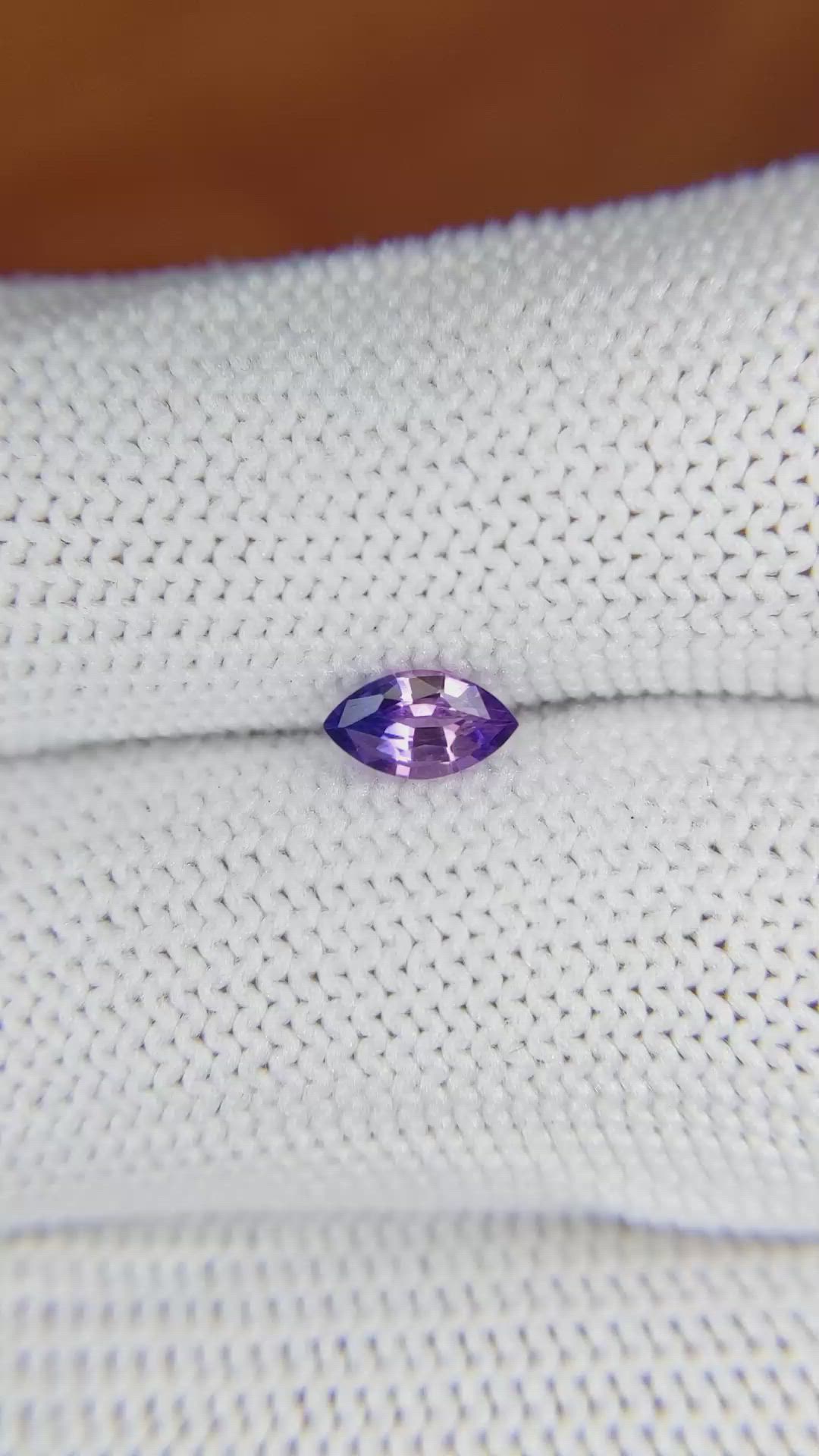 0.54 Ct. Bi Color / Parti Sapphire from Madagascar Size Video