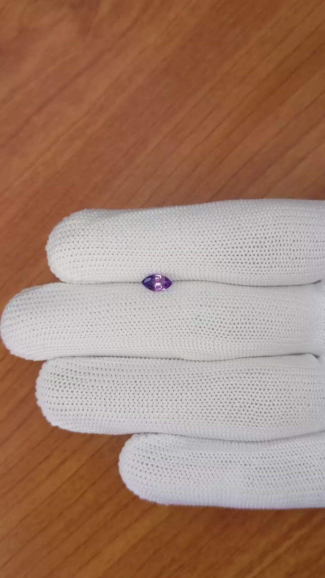 0.54 Ct. Bi Color / Parti Sapphire from Madagascar Size Video