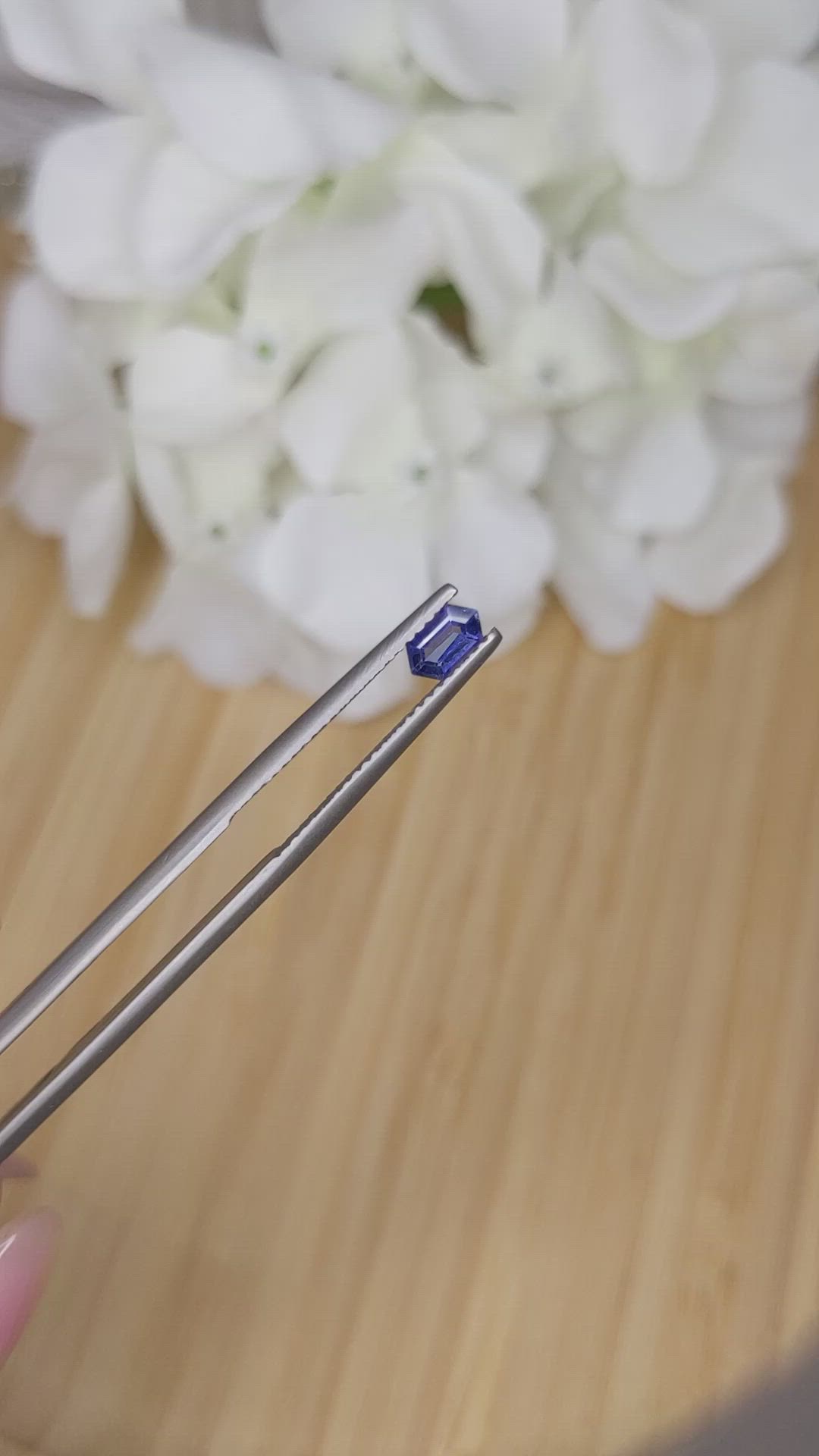 0.44 Ct. Blue Sapphire from Madagascar Size Video