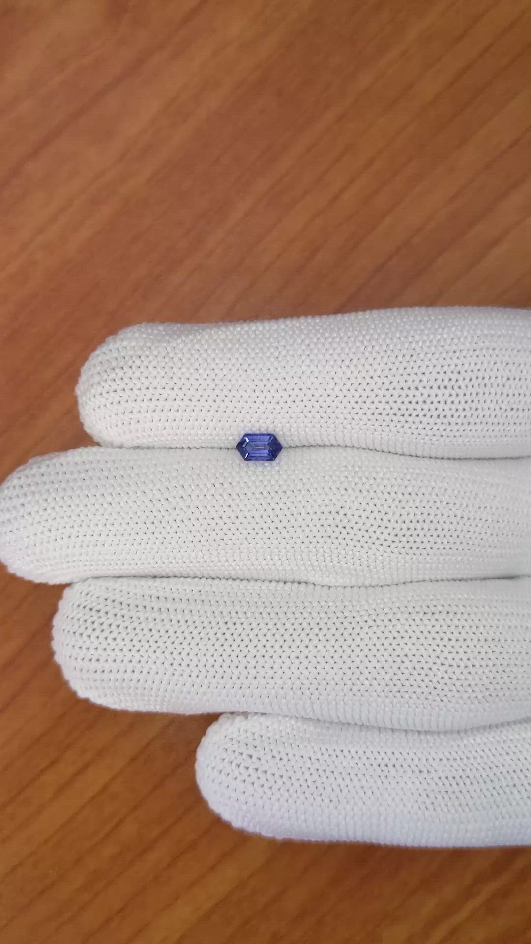 0.44 Ct. Blue Sapphire from Madagascar Size Video