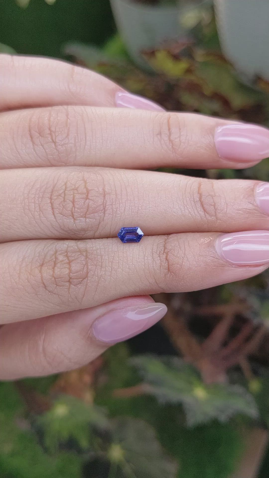 0.44 Ct. Blue Sapphire from Madagascar Size Video