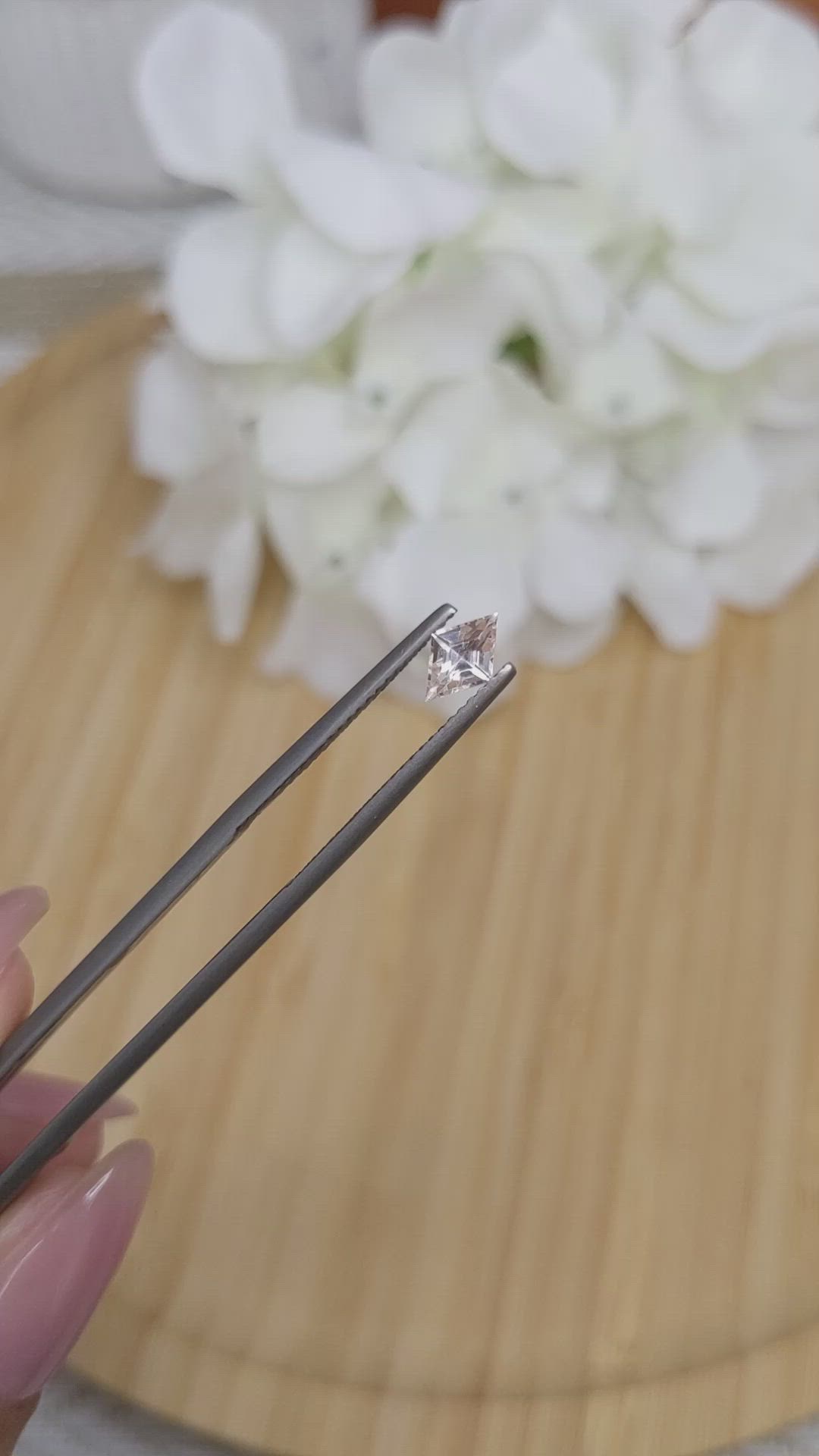 0.61 Ct. Peach Sapphire from Madagascar Size Video