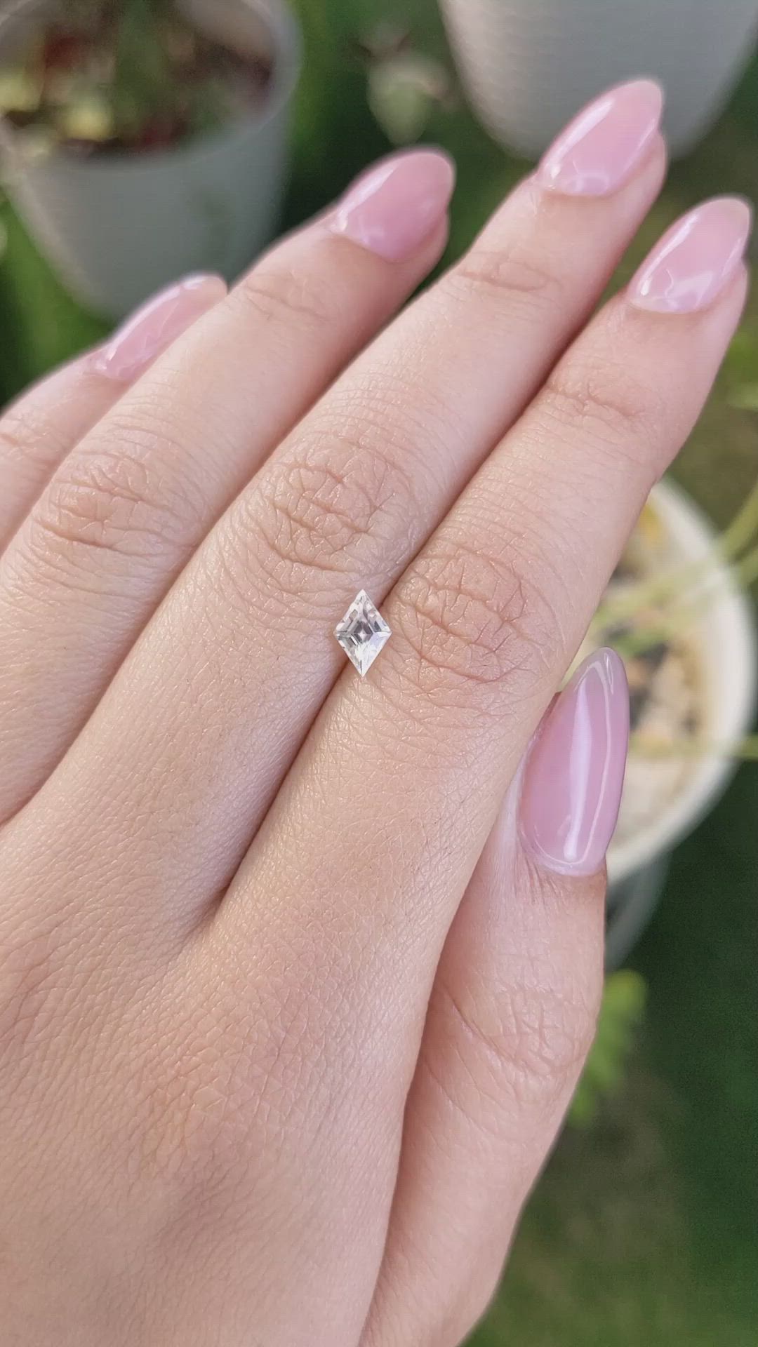 0.61 Ct. Peach Sapphire from Madagascar Size Video