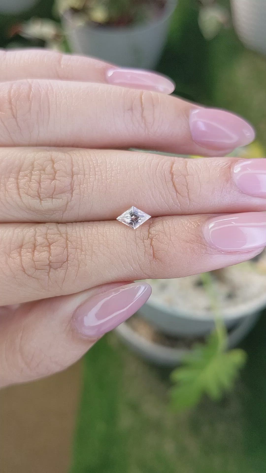 0.61 Ct. Peach Sapphire from Madagascar Size Video