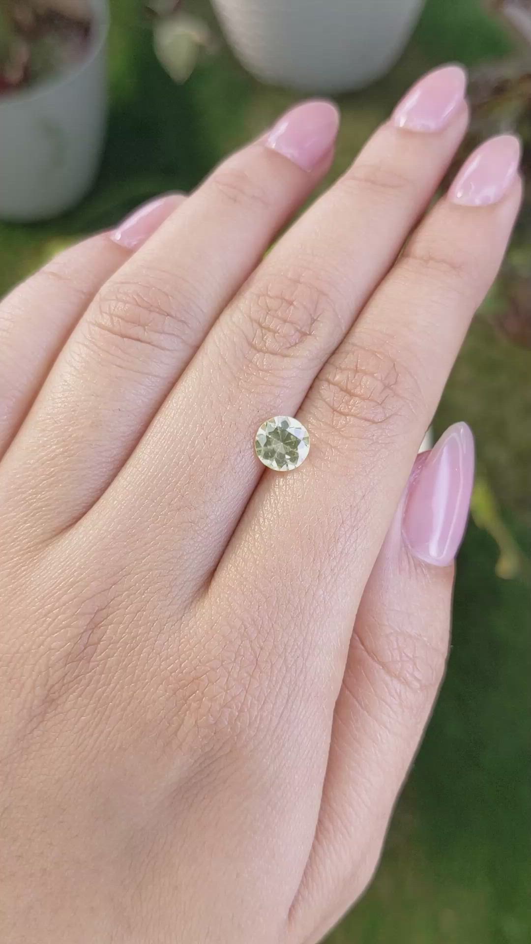 1.29 Ct. Yellow Sapphire from Ceylon (Sri Lanka) Size Video