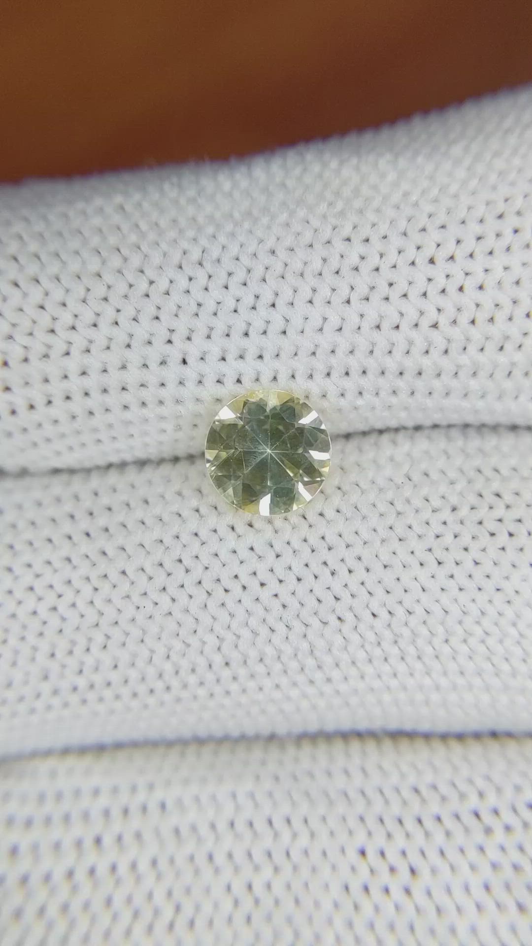 1.29 Ct. Yellow Sapphire from Ceylon (Sri Lanka) Size Video