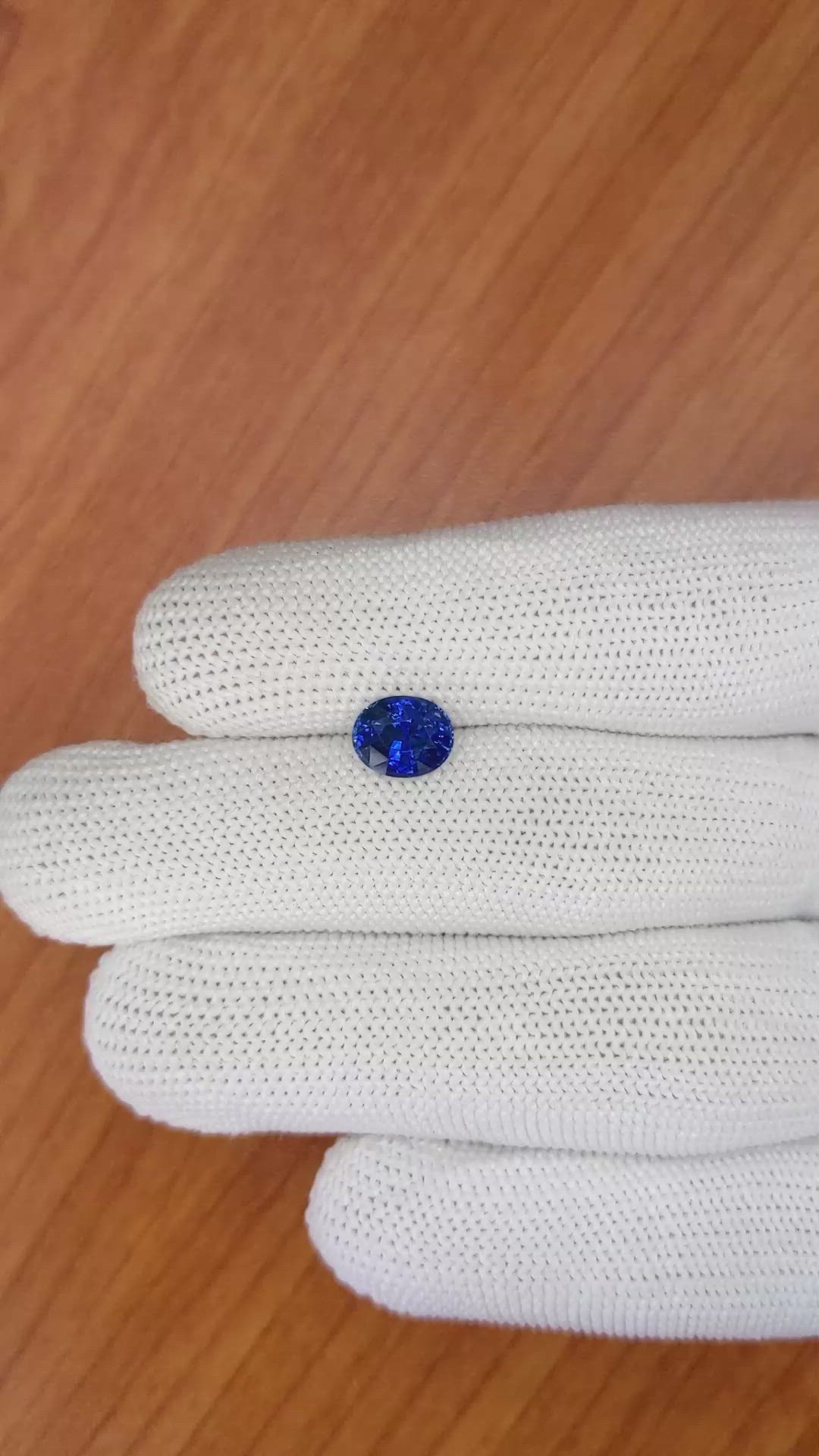 1.96 Ct. Blue Sapphire from Ceylon (Sri Lanka) Size Video