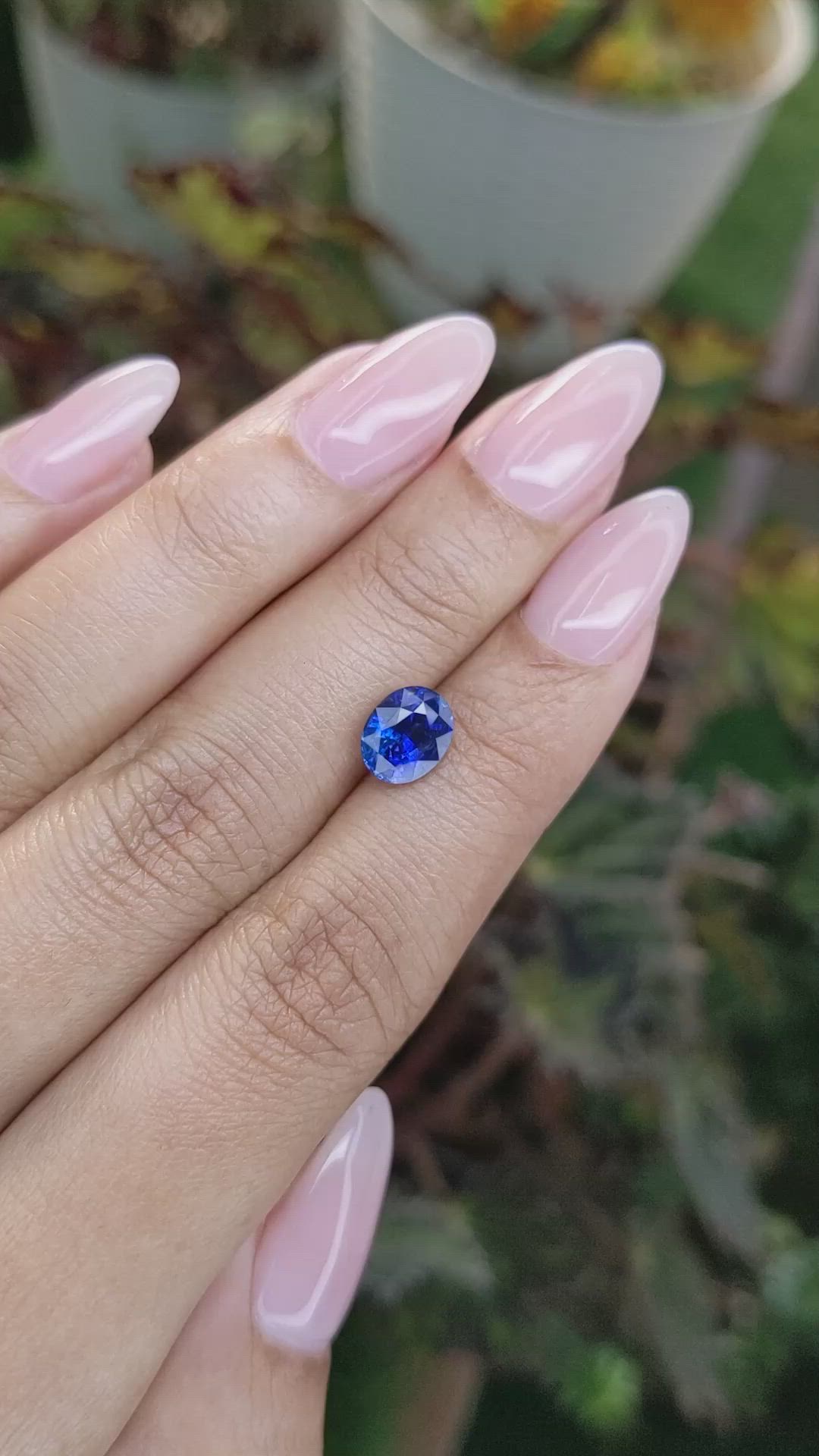 1.96 Ct. Blue Sapphire from Ceylon (Sri Lanka) Size Video