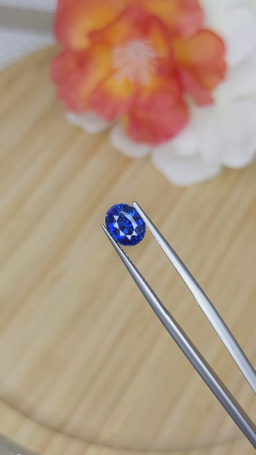 1.96 Ct. Blue Sapphire from Ceylon (Sri Lanka) Size Video