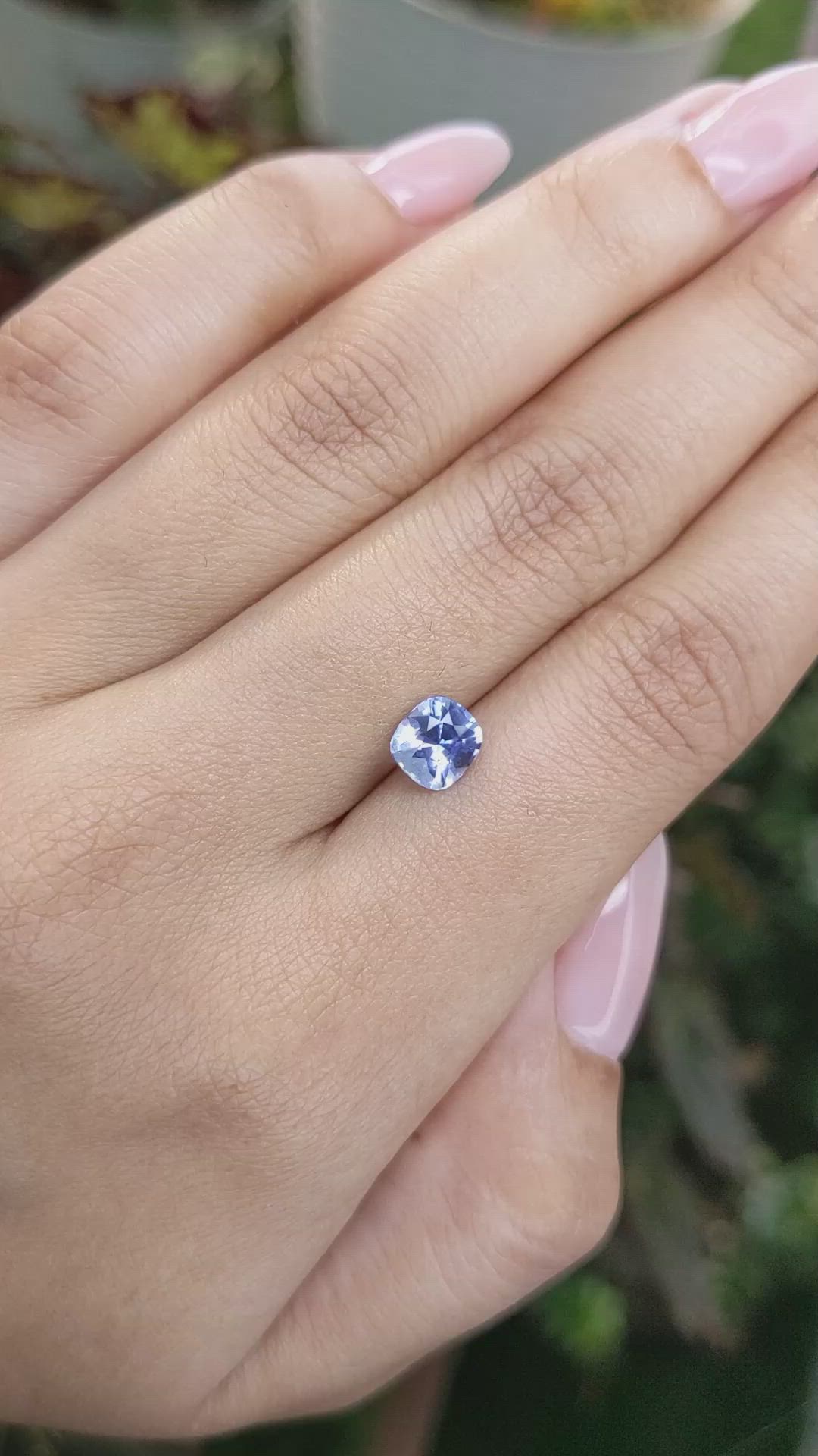 1.40 Ct. Blue Sapphire from Ceylon (Sri Lanka) Size Video