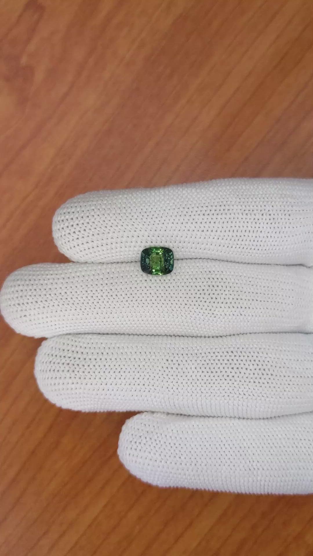2.03 Ct. Bluish Green Sapphire from Ceylon (Sri Lanka) Size Video
