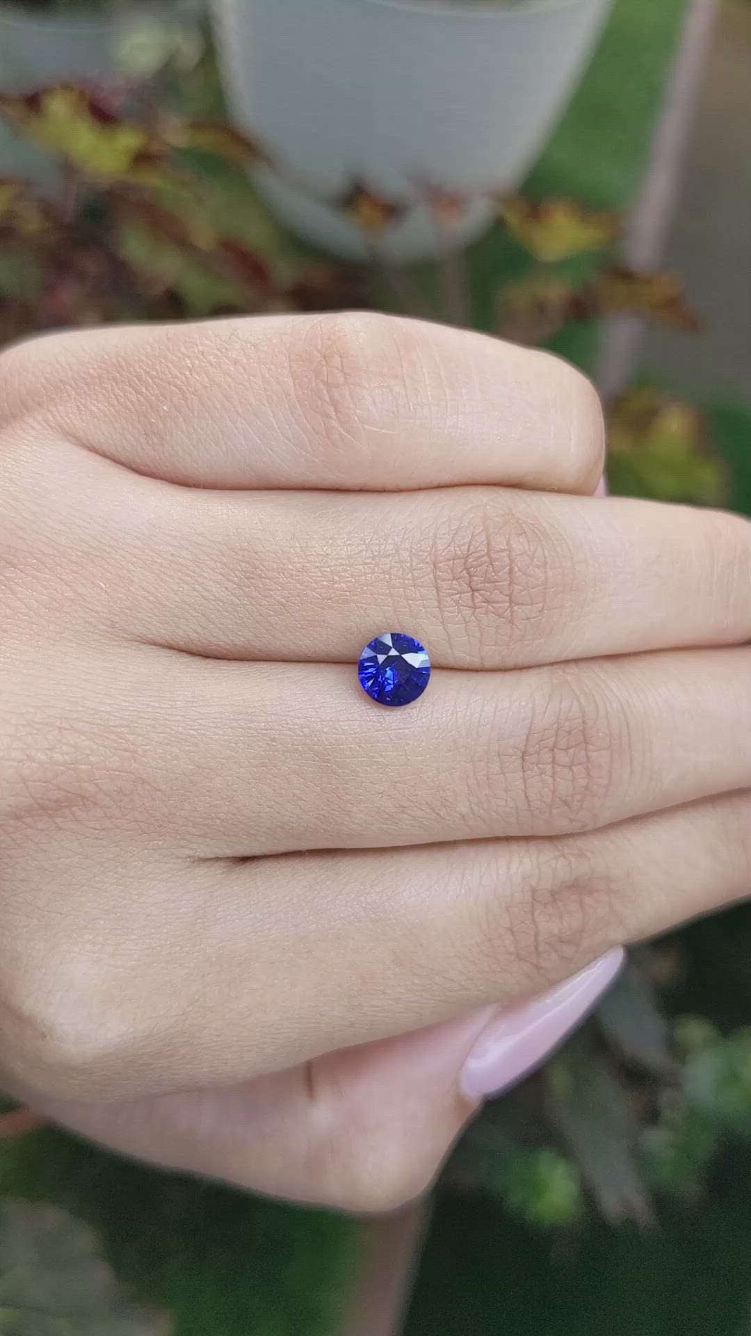 1.04 Ct. Blue Sapphire from Ceylon (Sri Lanka) Size Video