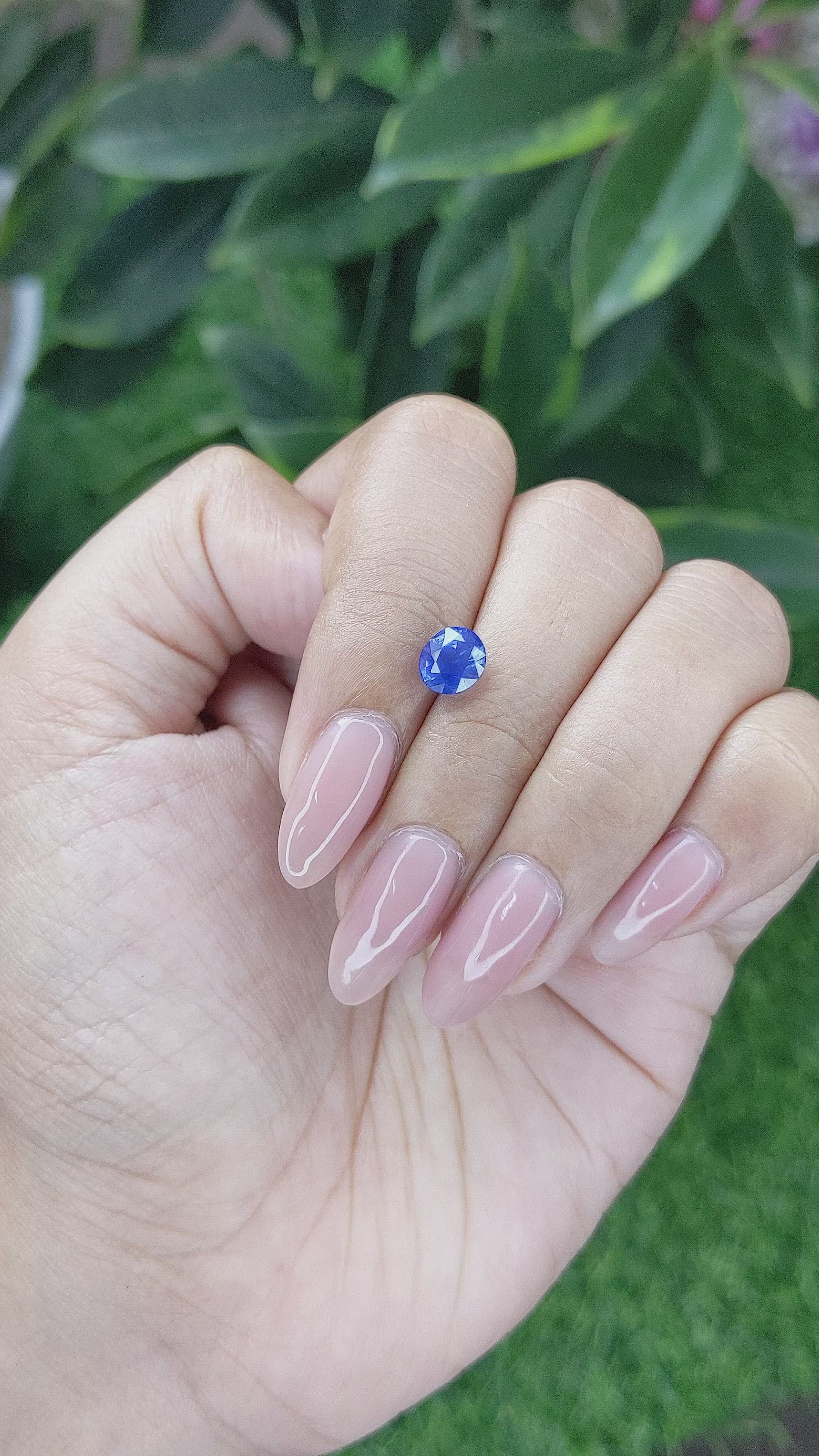 1.48 Ct. Blue Sapphire from Tanzania Size Video