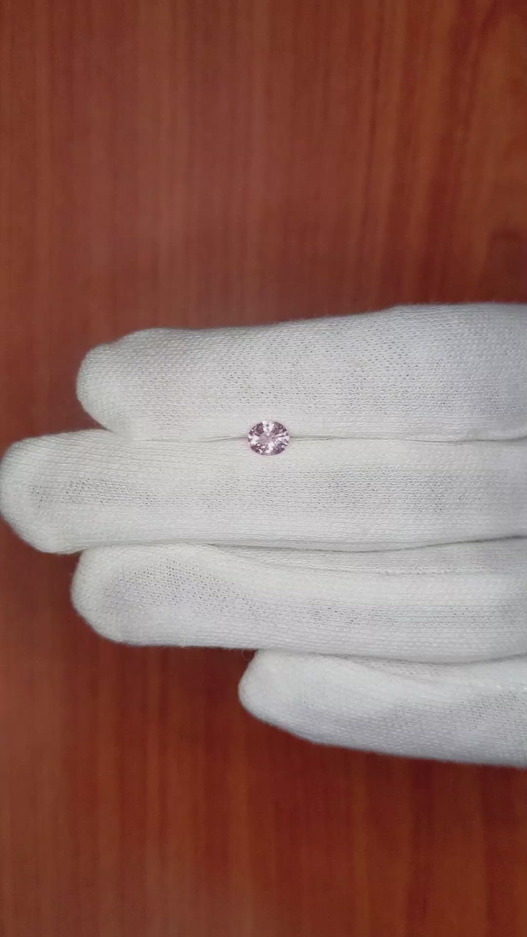 0.48 Ct. Pink Sapphire from Ceylon (Sri Lanka) Size Video