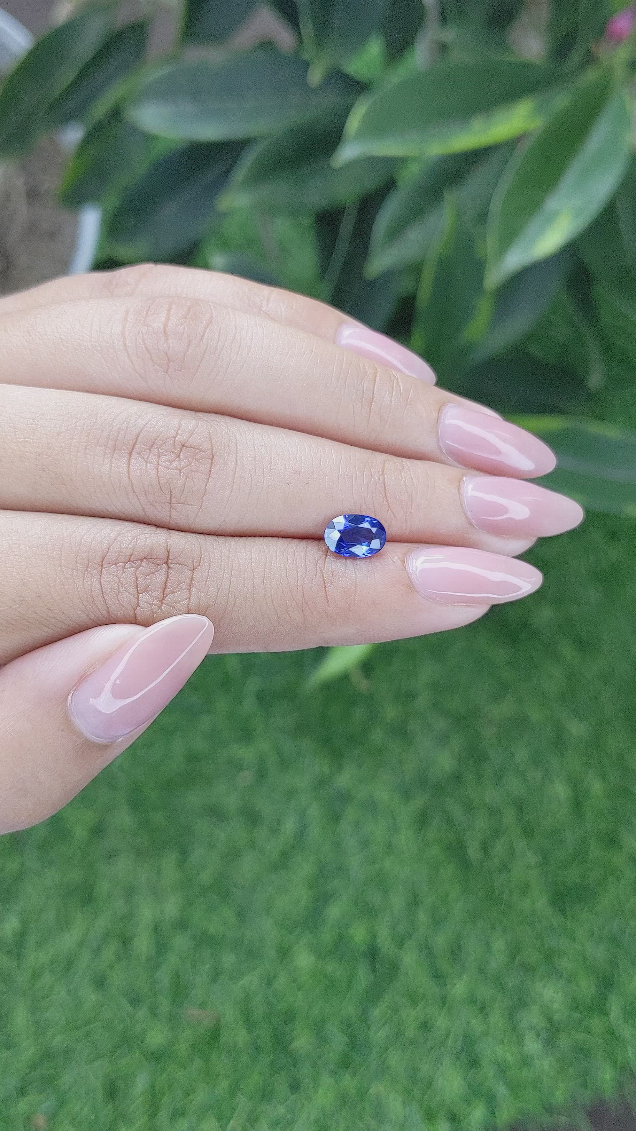 1.26 Ct. Color Change Sapphire from Tanzania Size Video