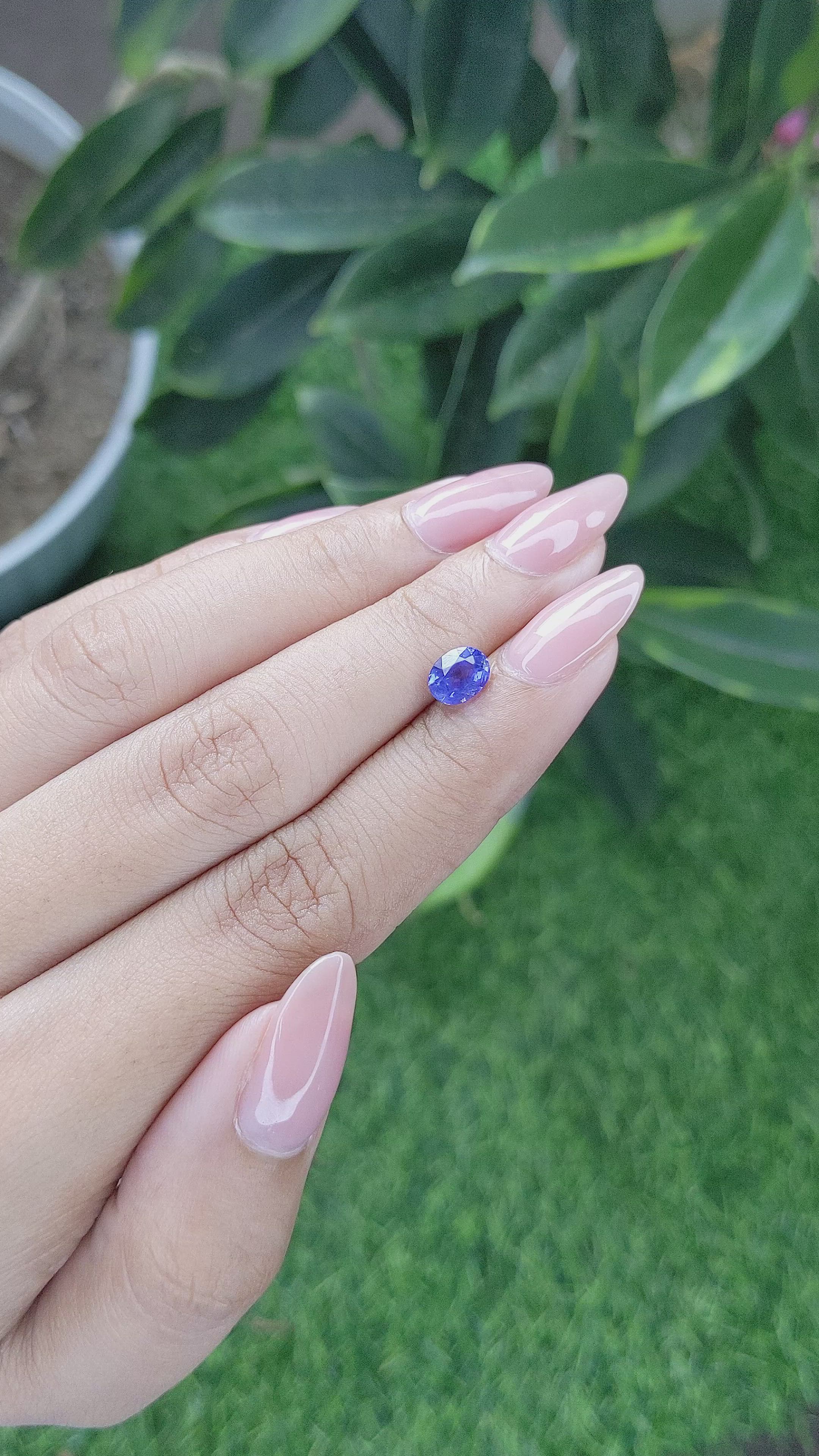 1.21 Ct. Color Change Sapphire from Tanzania Size Video