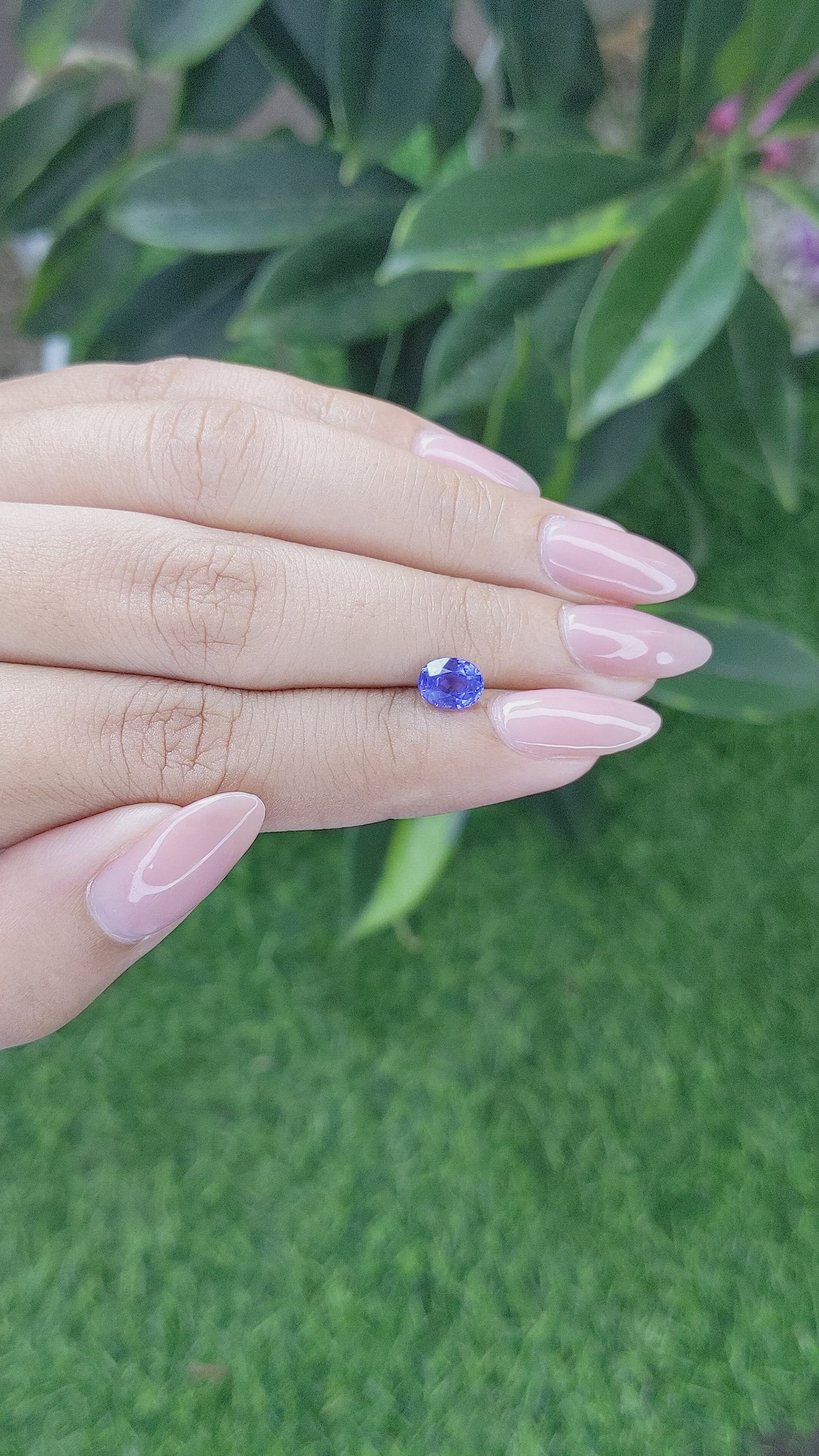 1.21 Ct. Color Change Sapphire from Tanzania Size Video
