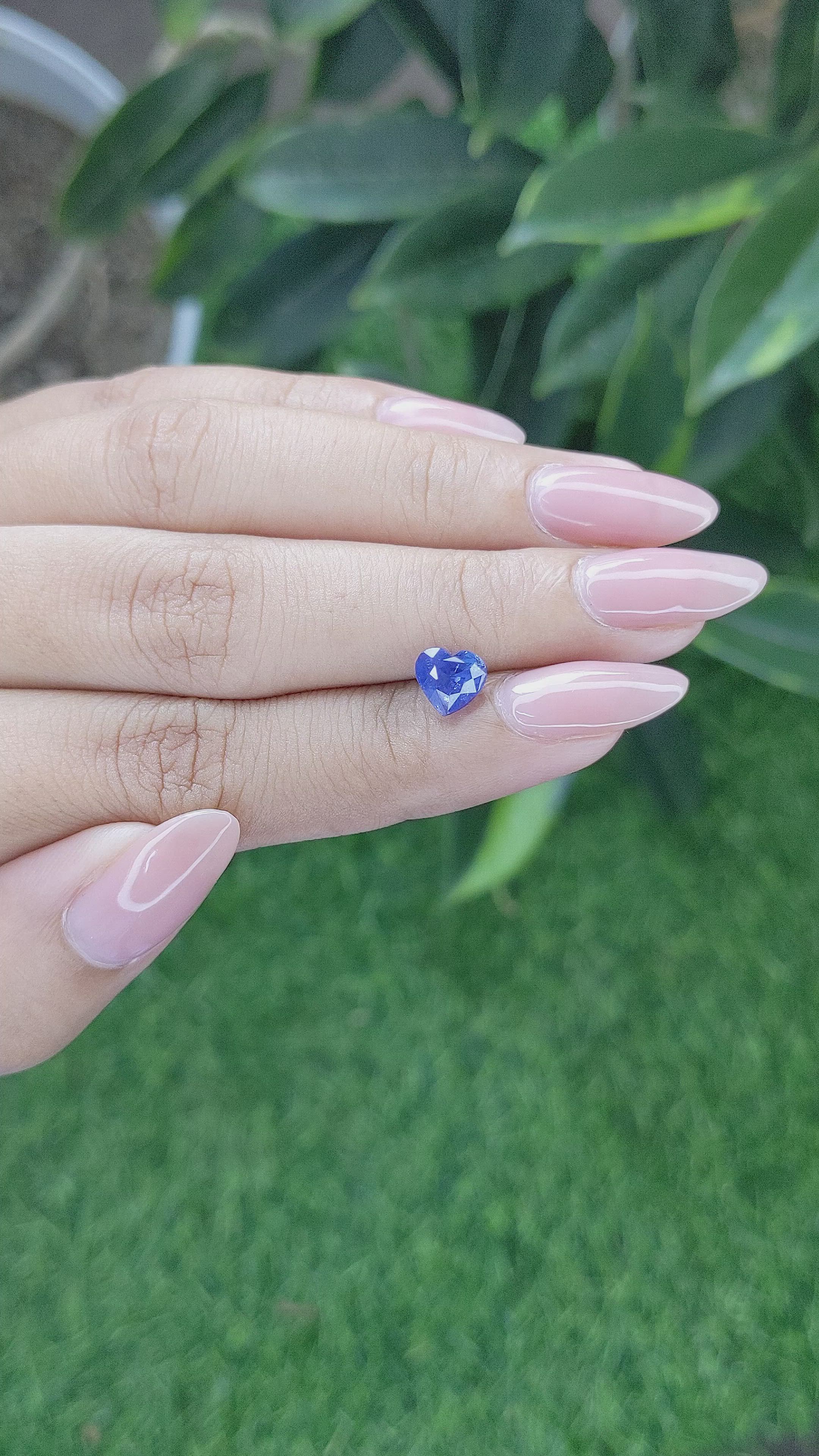 1.63 Ct. Blue Sapphire from Tanzania Size Video