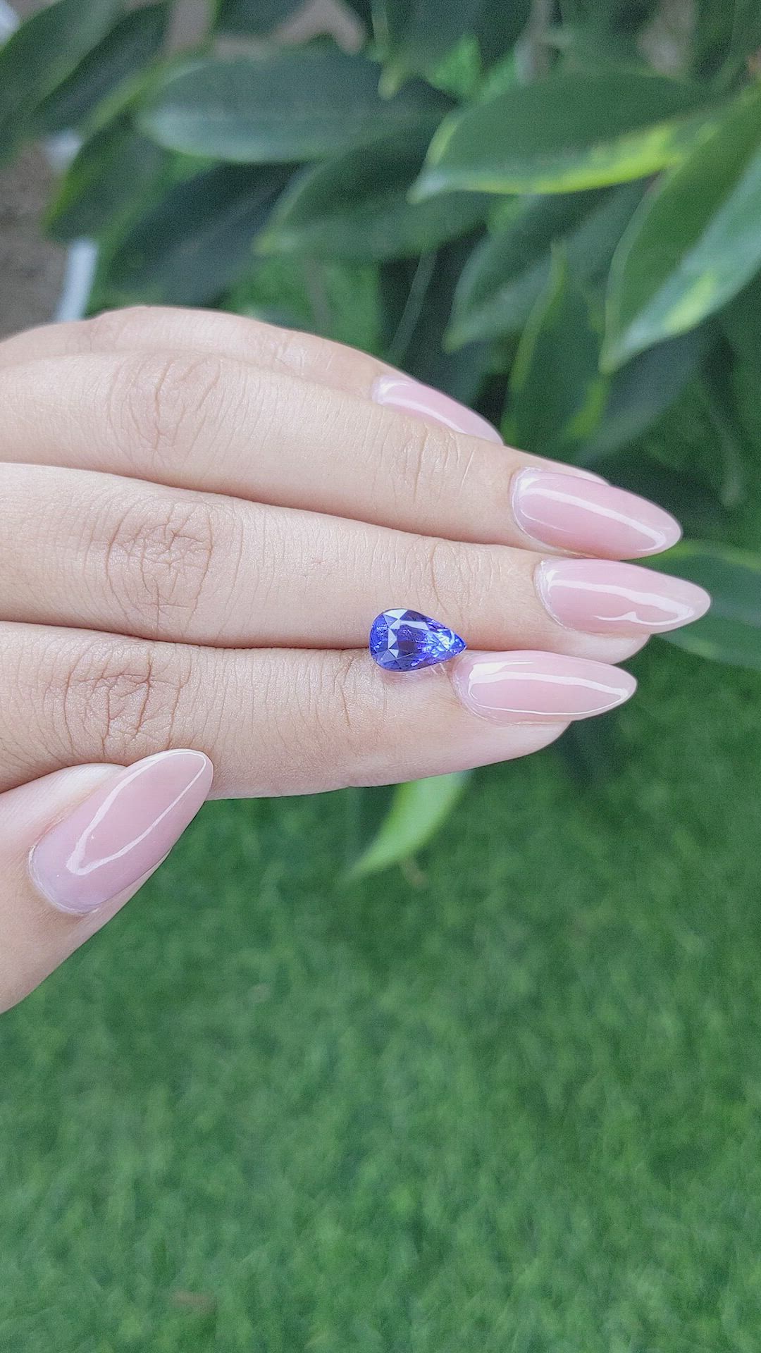 3.06 Ct. Blue Sapphire from Tanzania Size Video