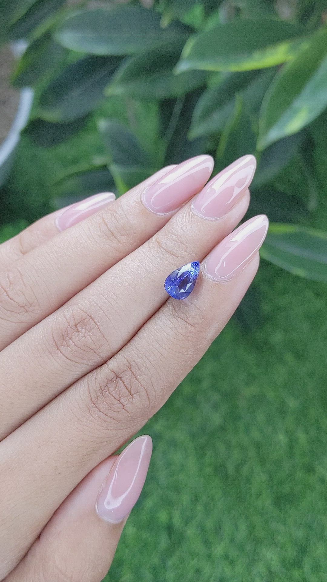 3.06 Ct. Blue Sapphire from Tanzania Size Video