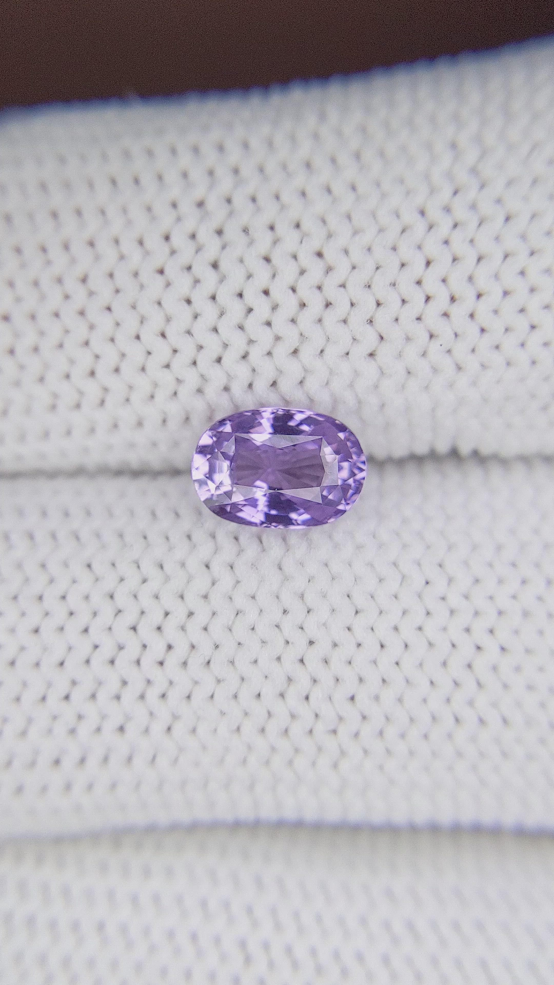 1.40 Ct. Bluish Purple Sapphire from Tanzania Size Video