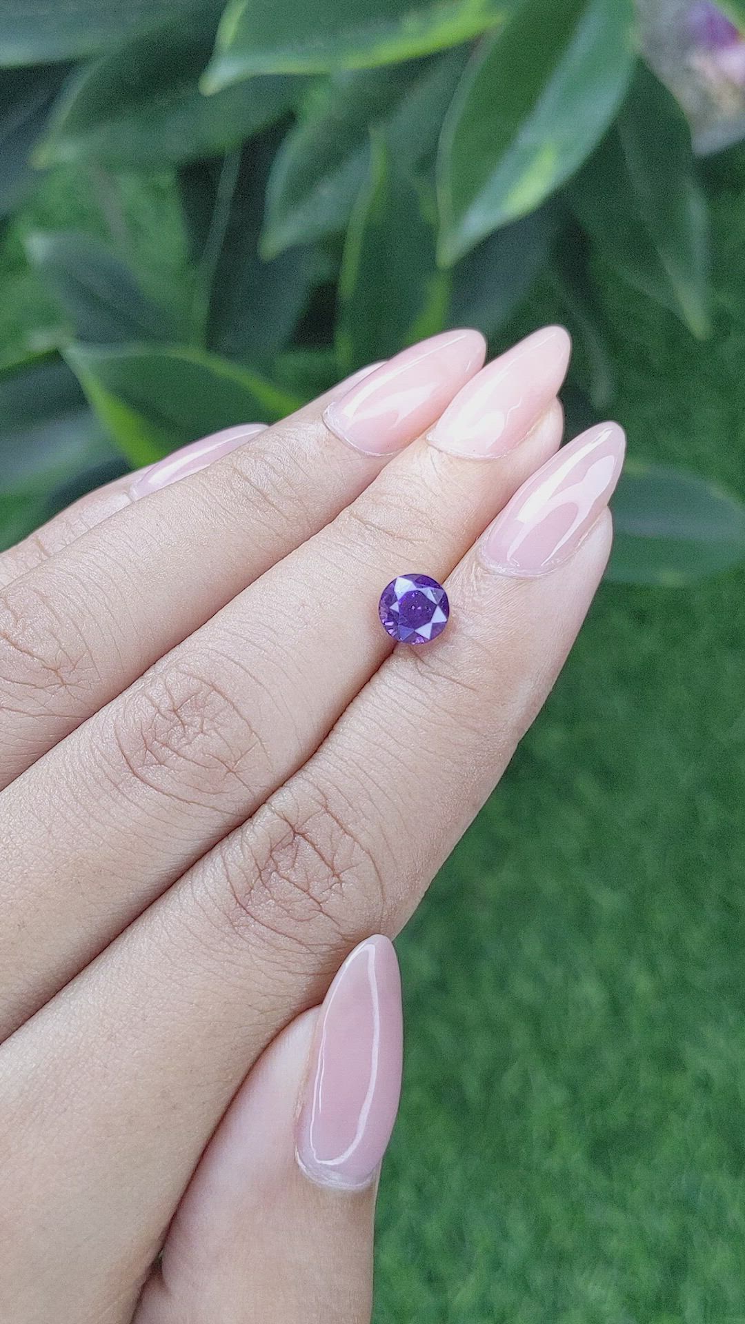 1.58 Ct. Purple Sapphire from Tanzania Size Video