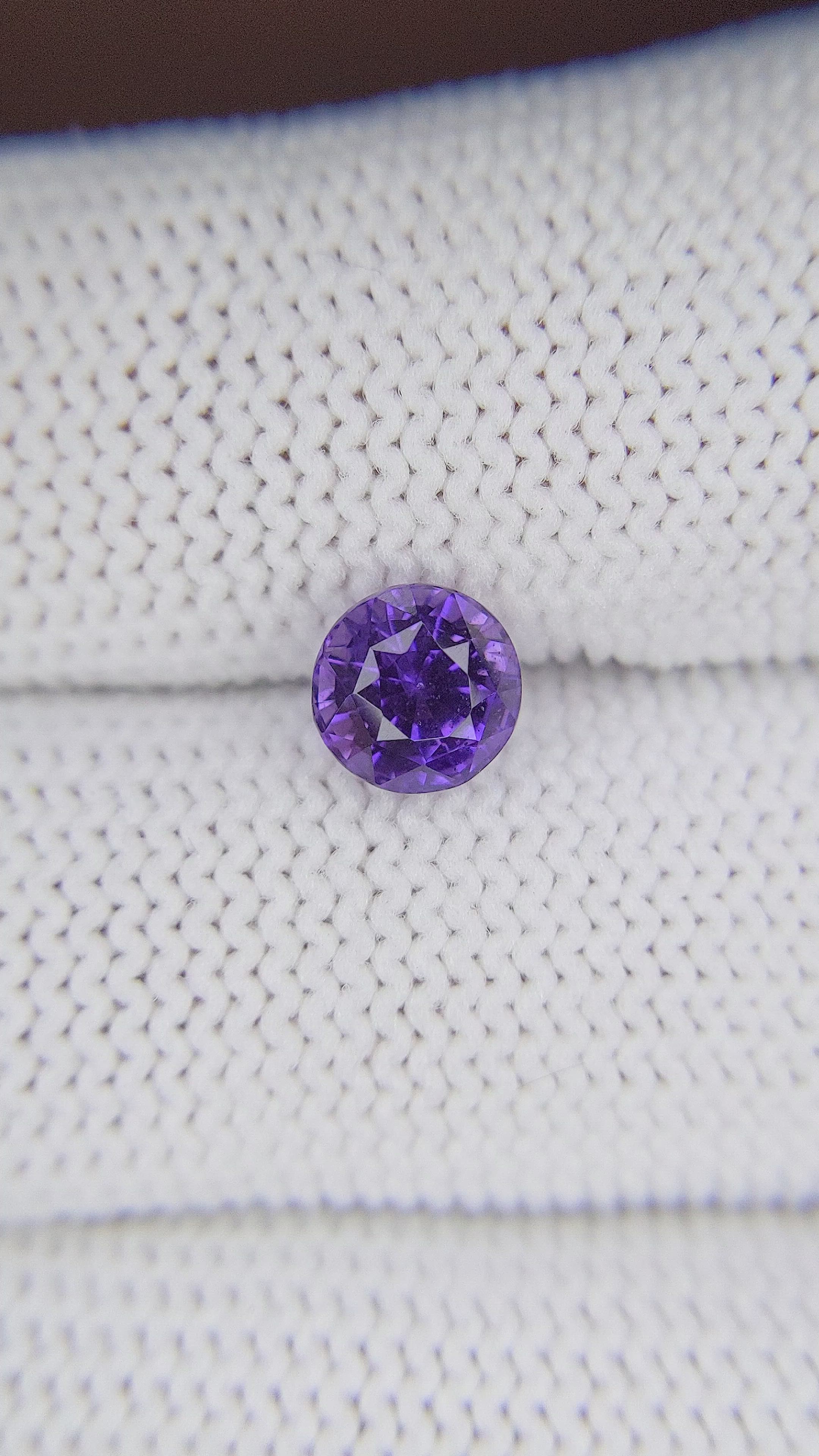 1.58 Ct. Purple Sapphire from Tanzania Size Video
