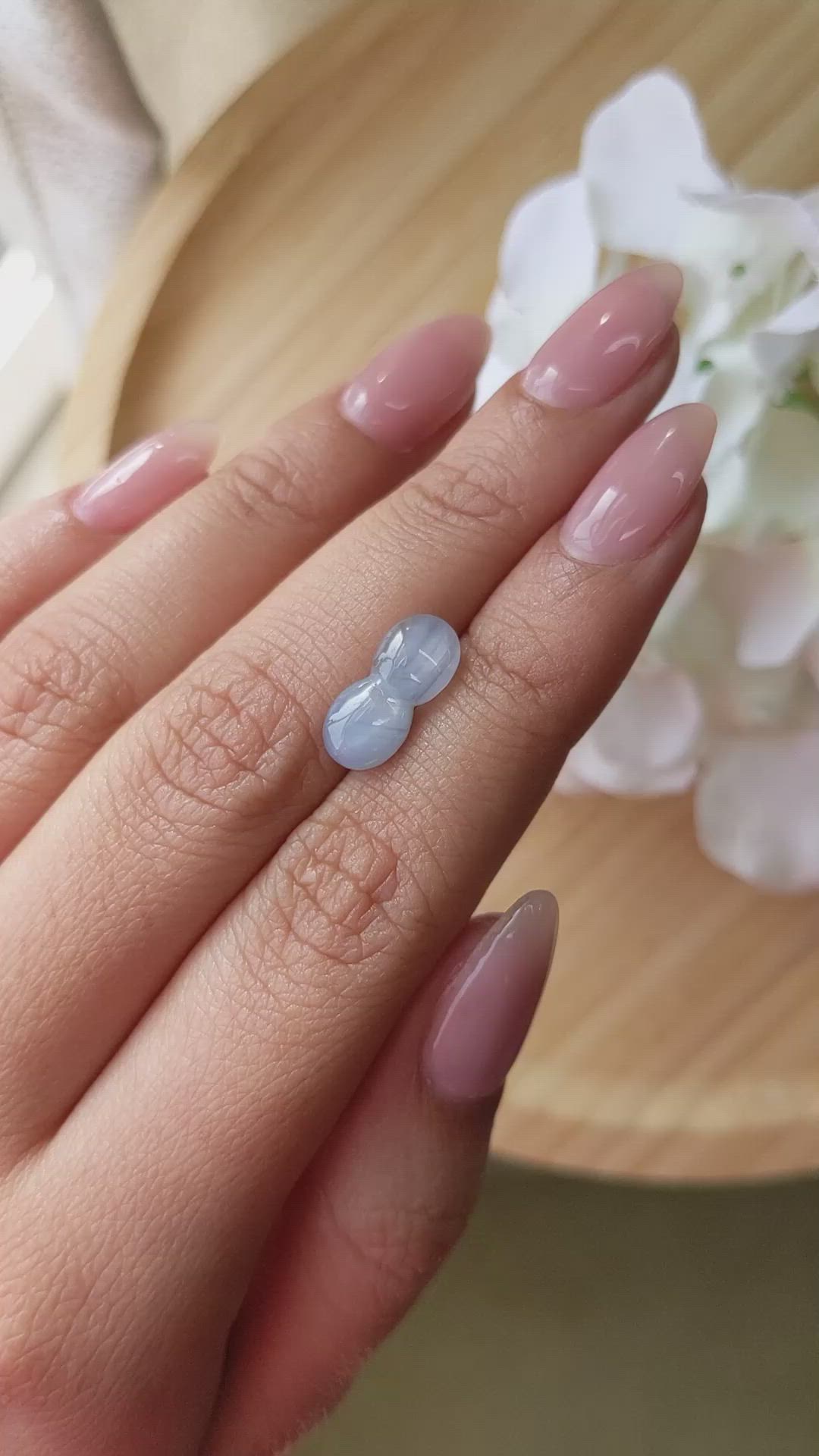 4.26 Ct. Greyish Blue Star Sapphire from Ceylon (Sri Lanka) Size Video