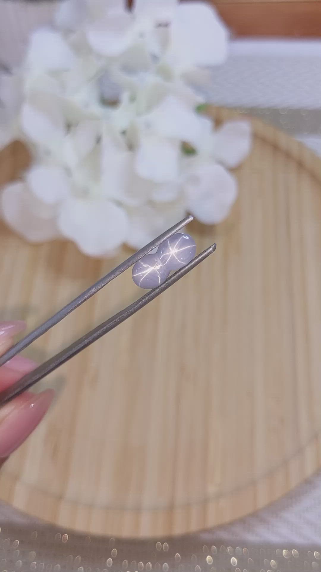 4.26 Ct. Greyish Blue Star Sapphire from Ceylon (Sri Lanka) Size Video
