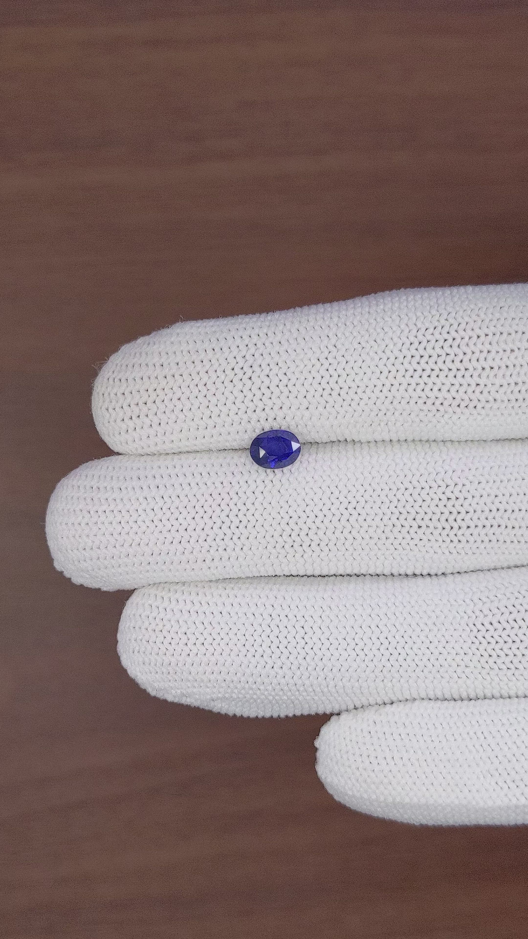1.01 Ct. Blue Sapphire from Tanzania Size Video