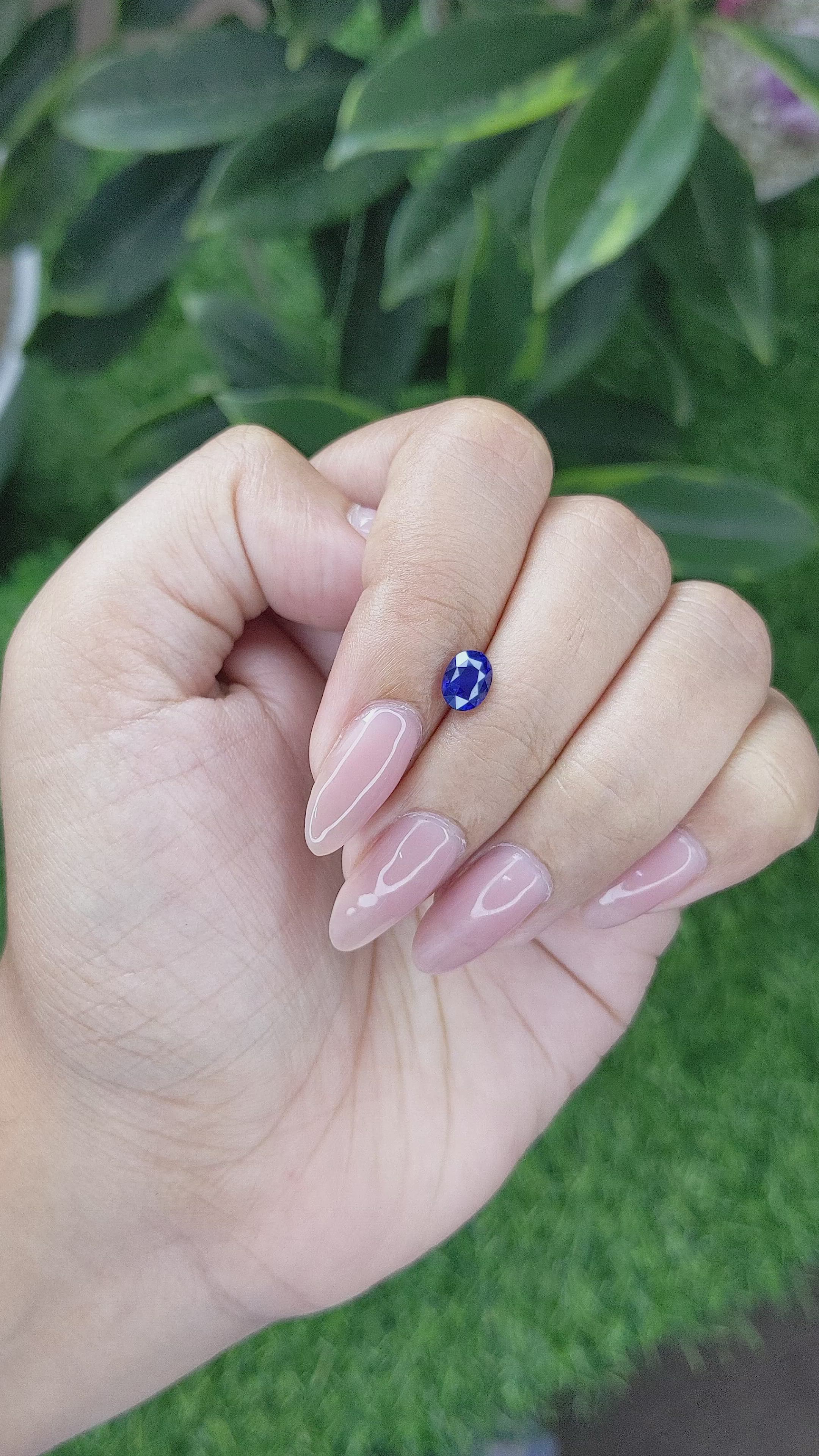 1.01 Ct. Blue Sapphire from Tanzania Size Video