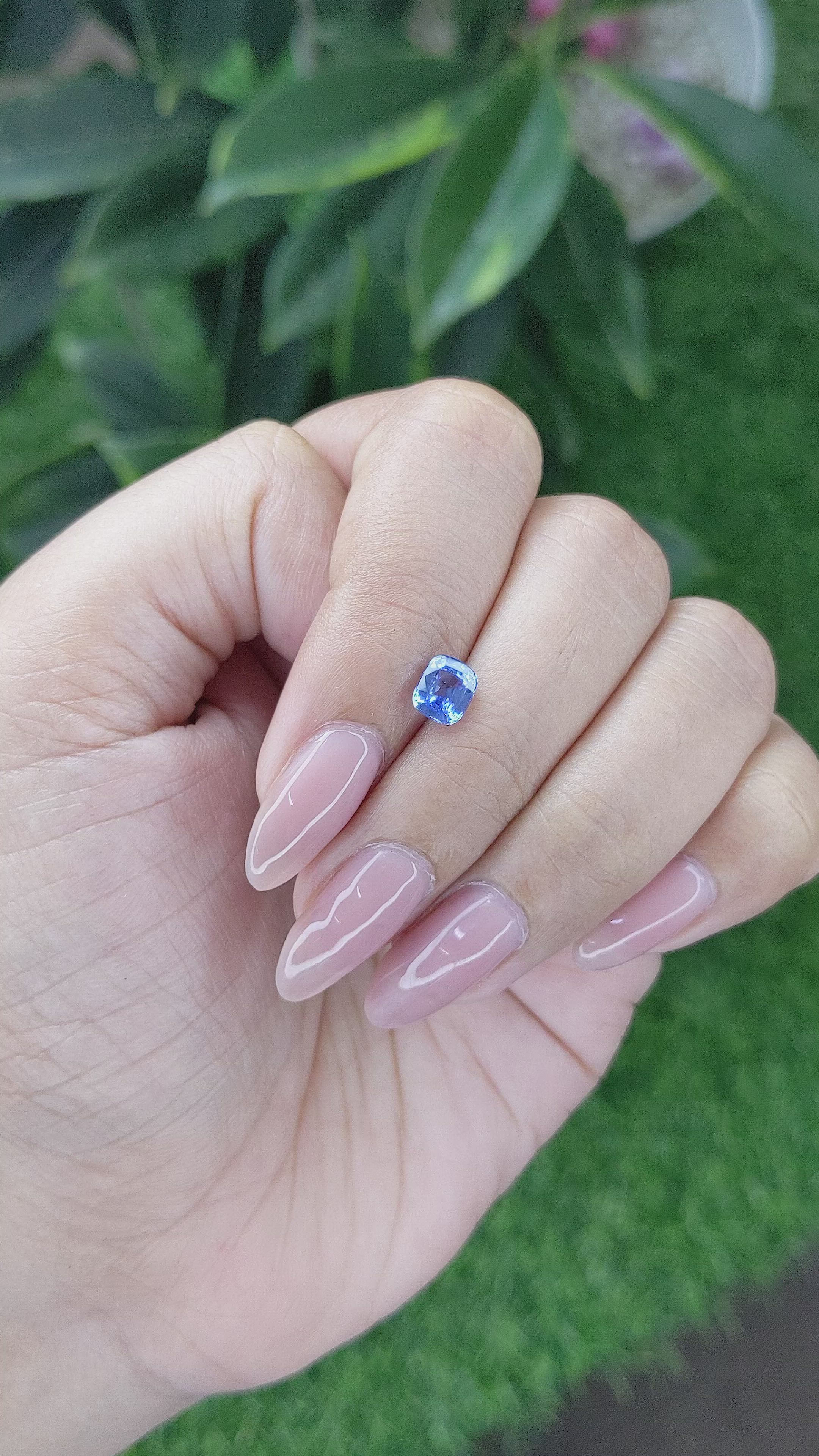 1.04 Ct. Blue Sapphire from Tanzania Size Video