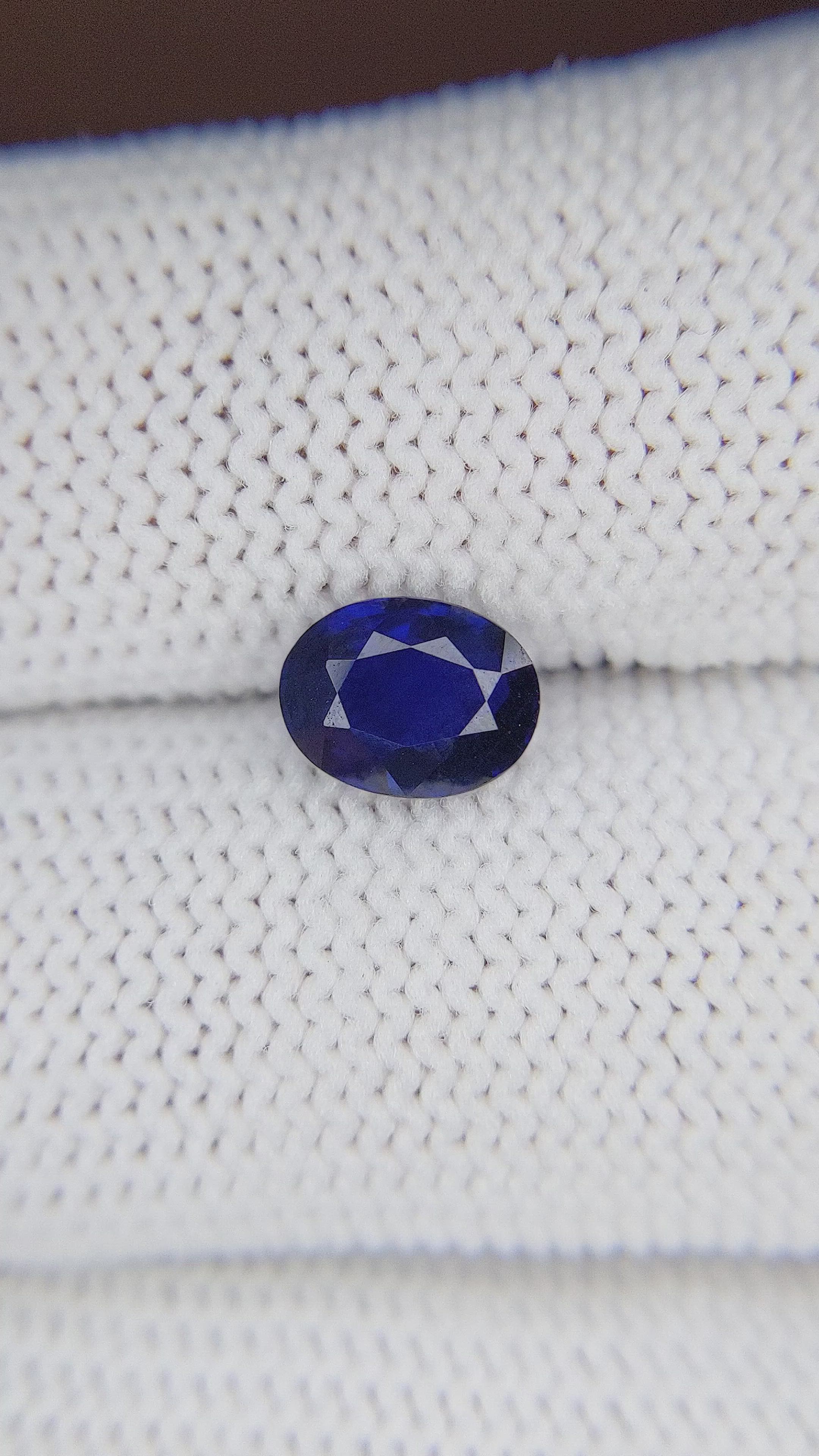 1.51 Ct. Blue Sapphire from Tanzania Size Video