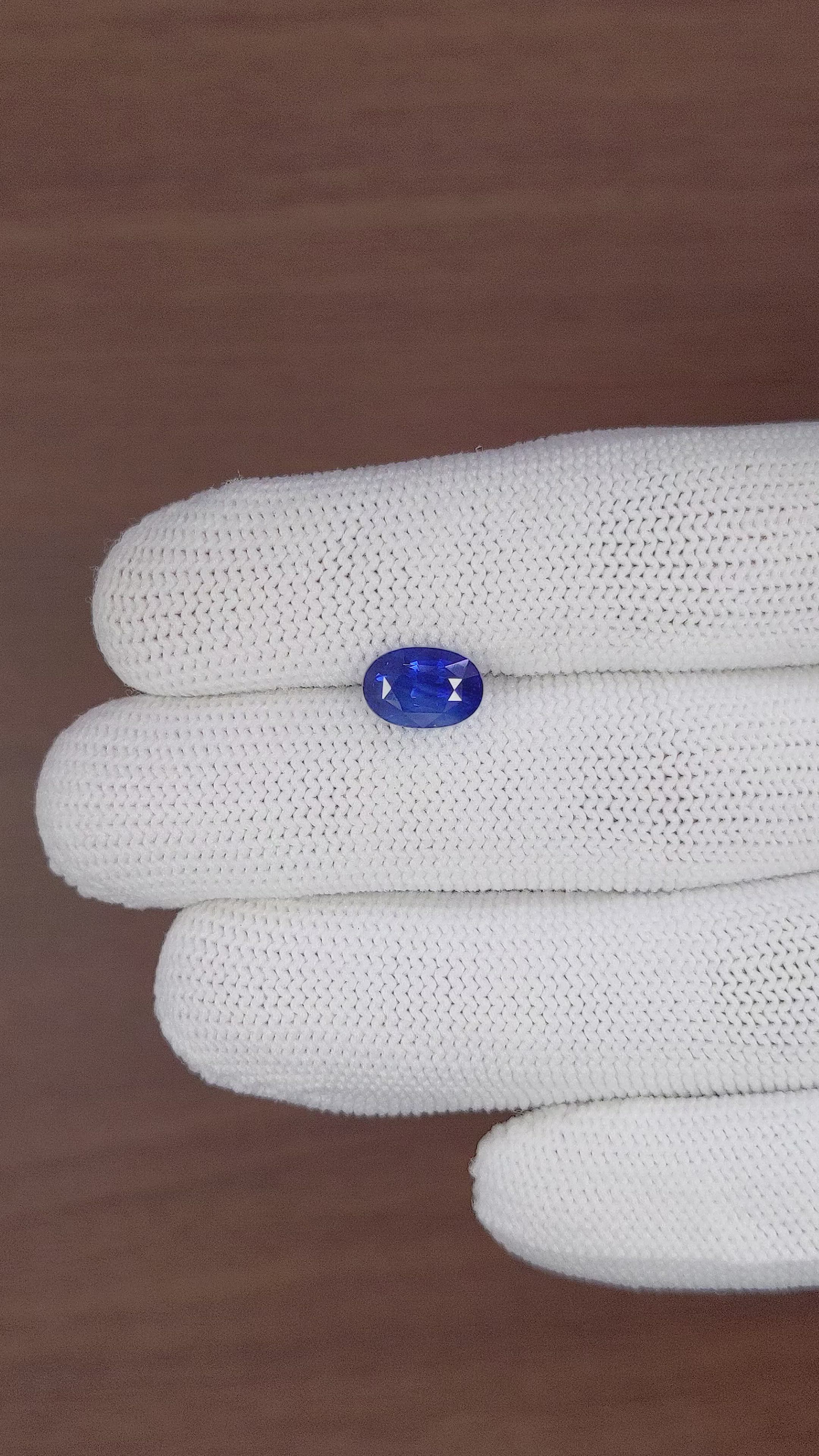 3.20 Ct. Blue Sapphire from Tanzania Size Video
